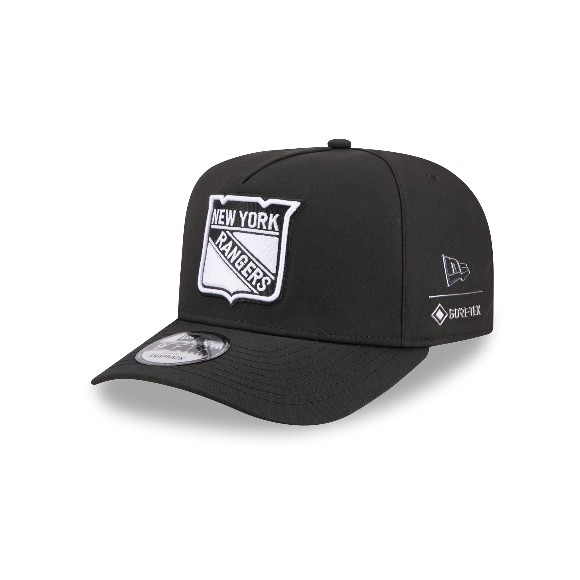 New York Rangers Gore-Tex Black 9Fifty A-Frame Snapback Hat