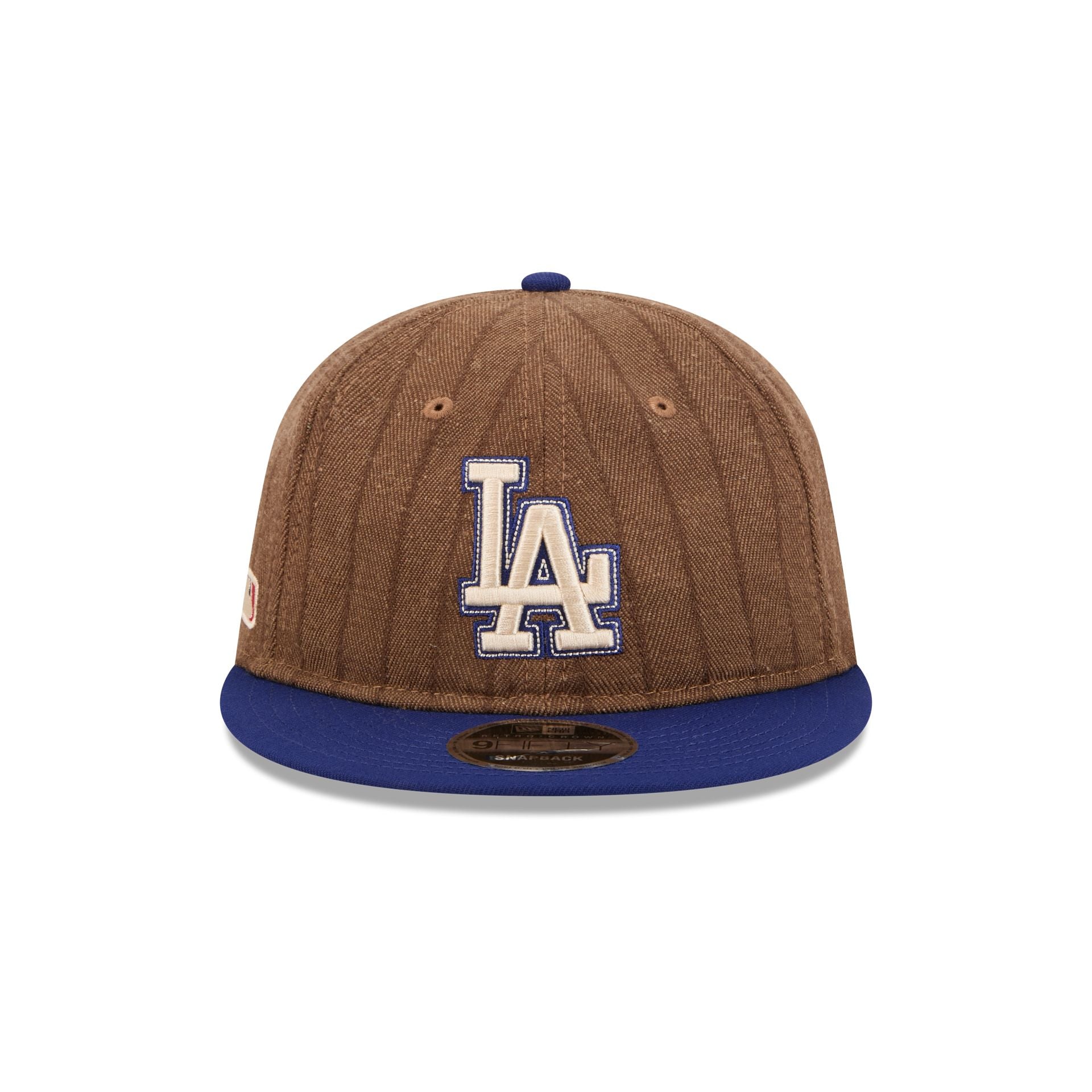 Alternative view of Los Angeles Dodgers Three Looms Wool Pinstripe Retro Crown 9Fifty Adjustable Hat