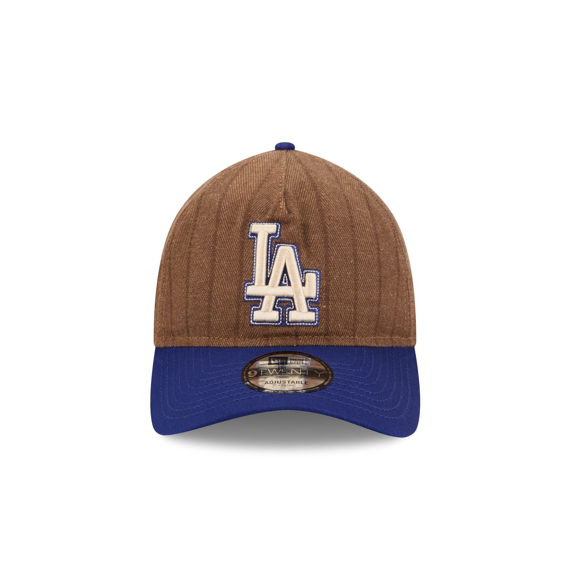 Alternative view of Los Angeles Dodgers Three Looms Wool Pinstripe 9Twenty A-Frame Adjustable Hat