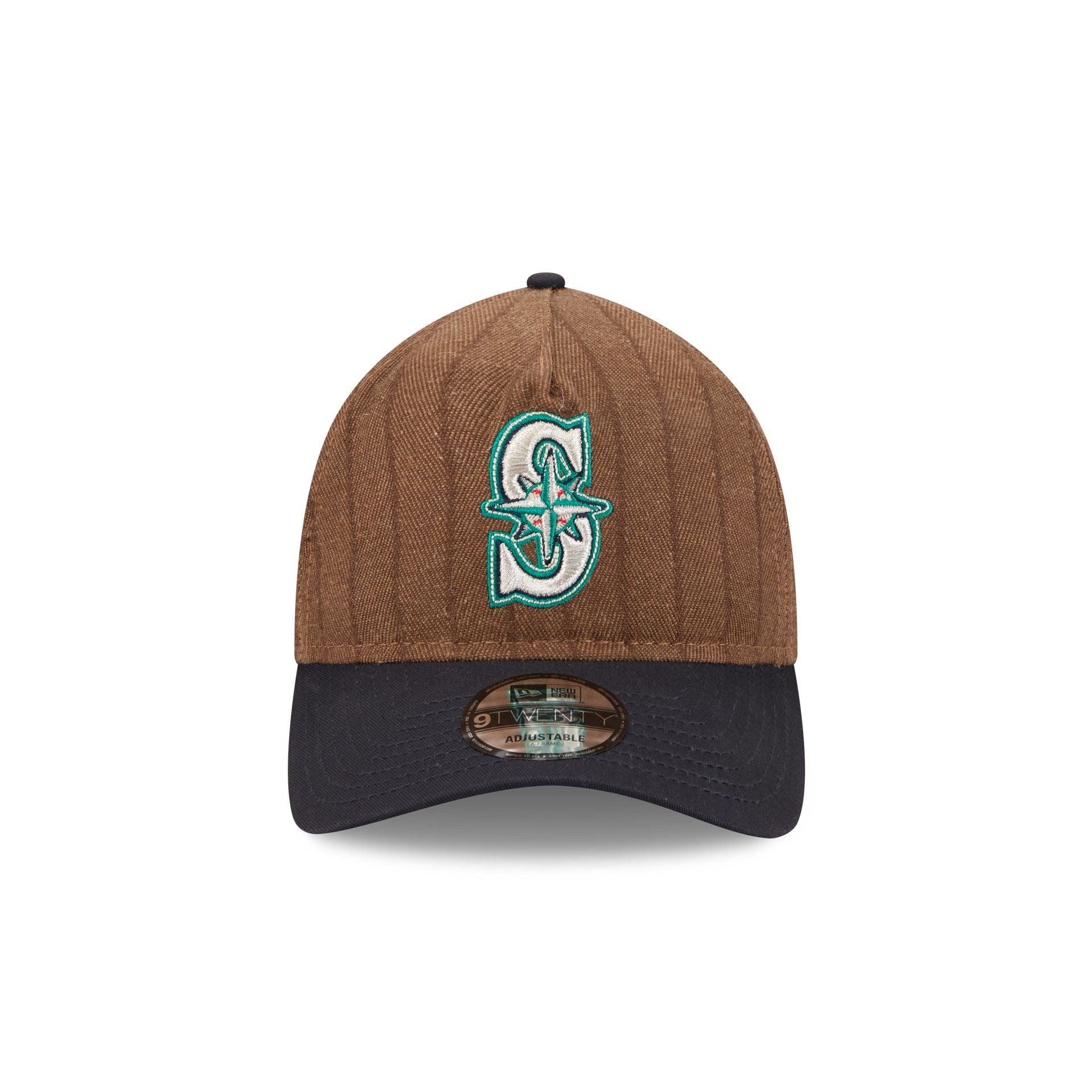 Alternative view of Seattle Mariners Three Looms Wool Pinstripe 9Twenty A-Frame Adjustable Hat