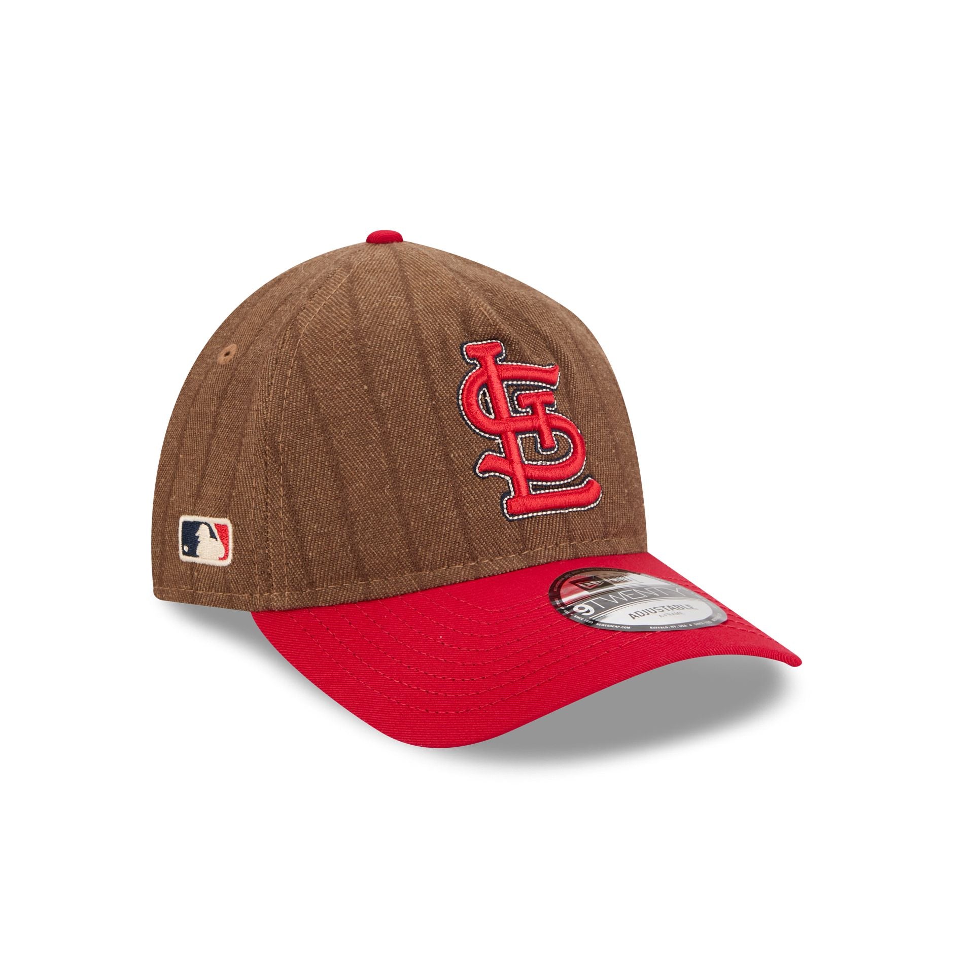 St. Louis Cardinals Three Looms Wool Pinstripe 9Twenty A-Frame Adjustable Hat