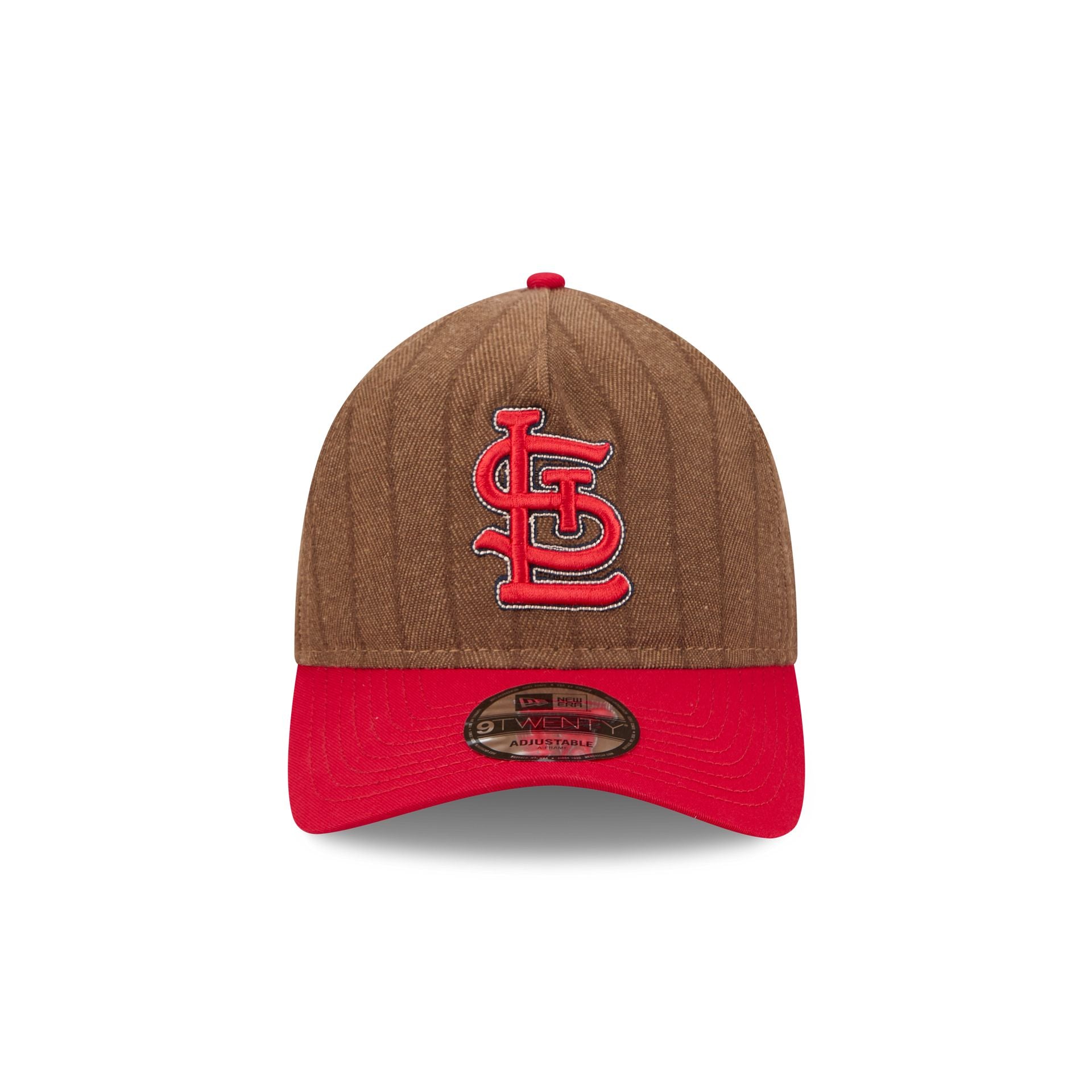 Alternative view of St. Louis Cardinals Three Looms Wool Pinstripe 9Twenty A-Frame Adjustable Hat