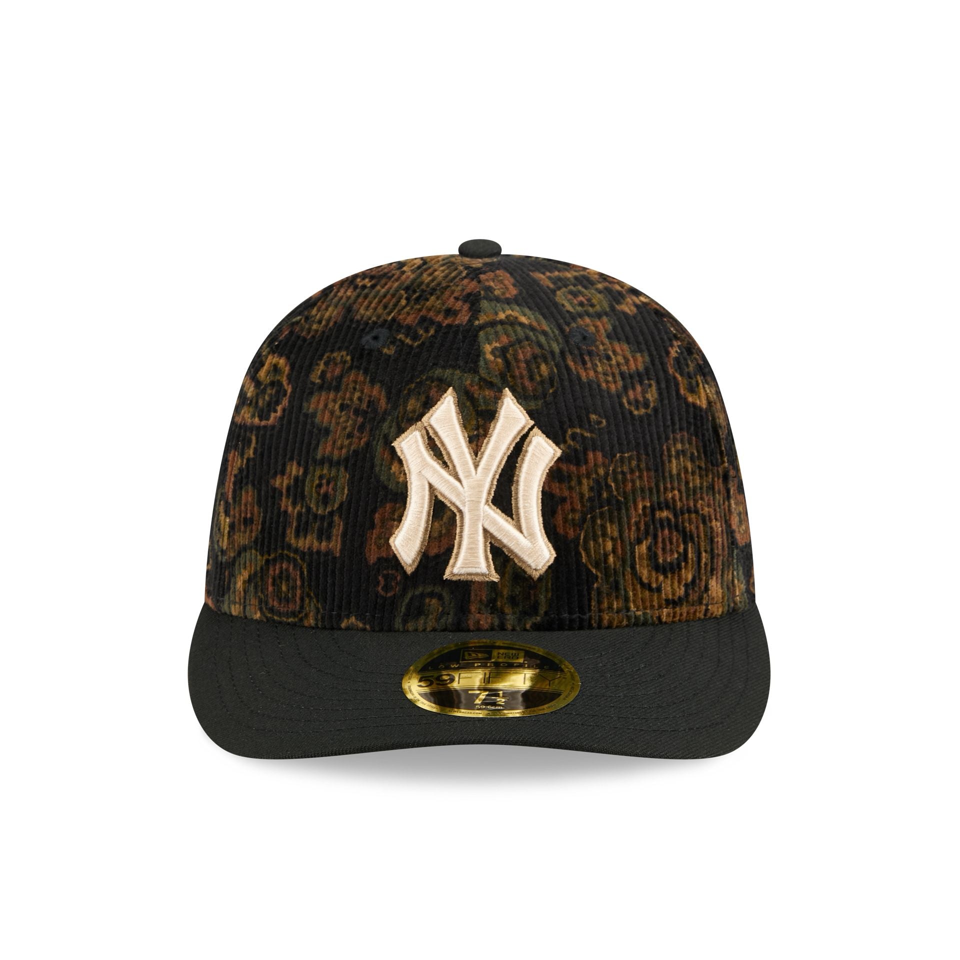 New York Yankees Three Looms Floral Cord Low Profile 59Fifty Fitted Hat - Image 2