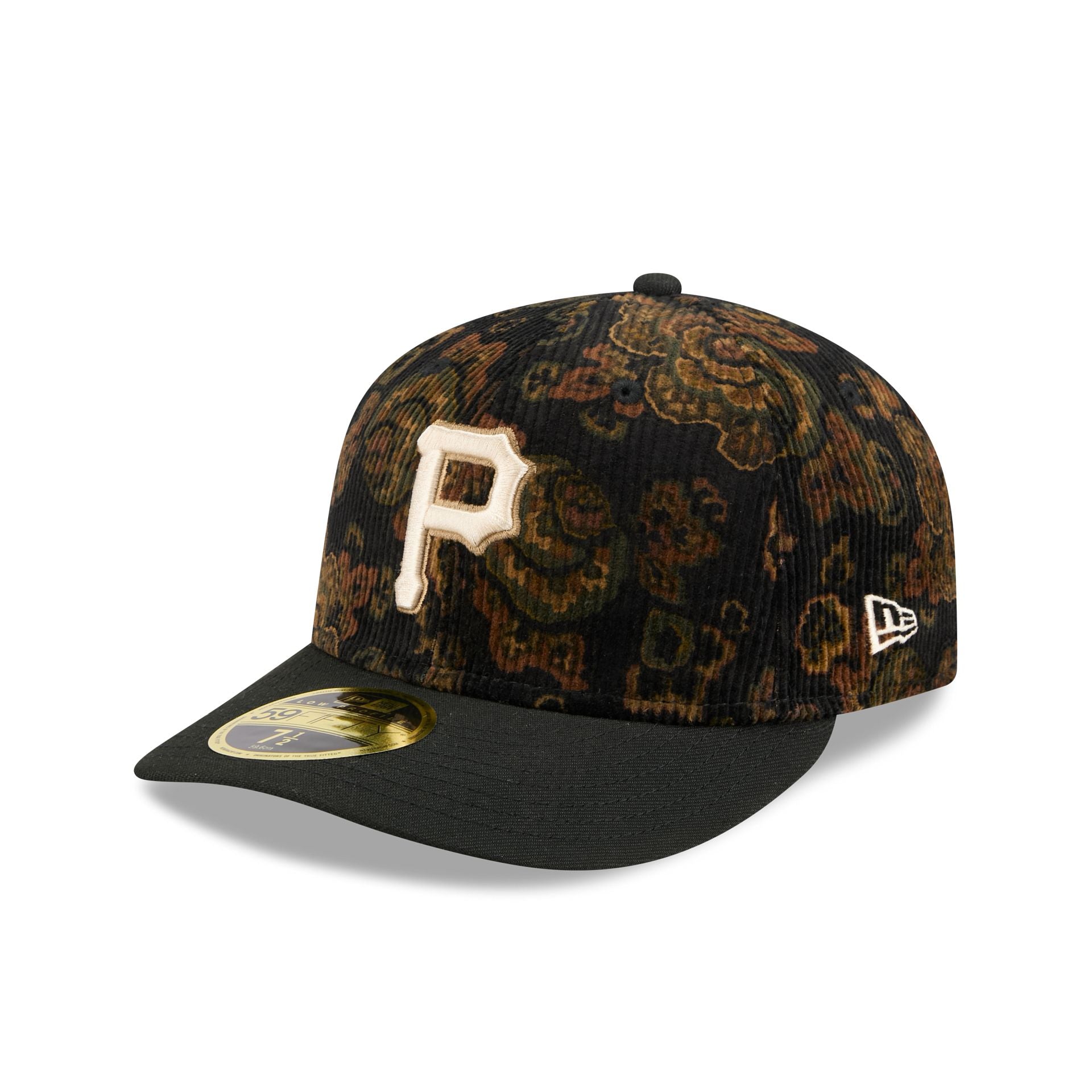 Pittsburgh Pirates Three Looms Floral Cord Low Profile 59Fifty Fitted Hat