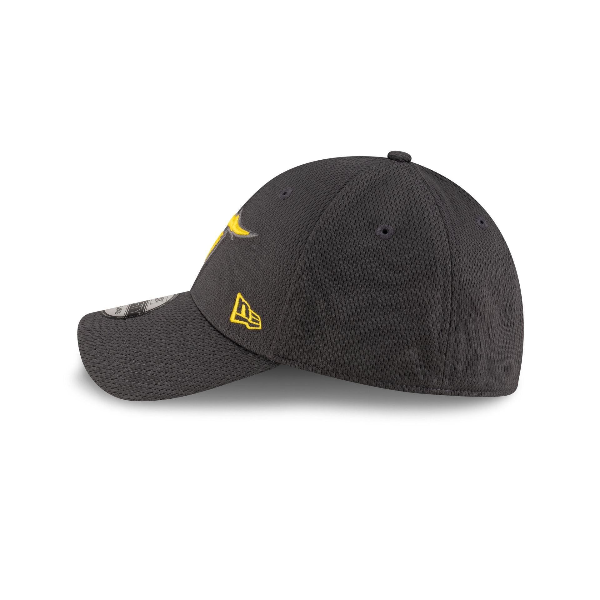 San Antonio Brahmas Gray 39Thirty Stretch Fit Hat - Image 4