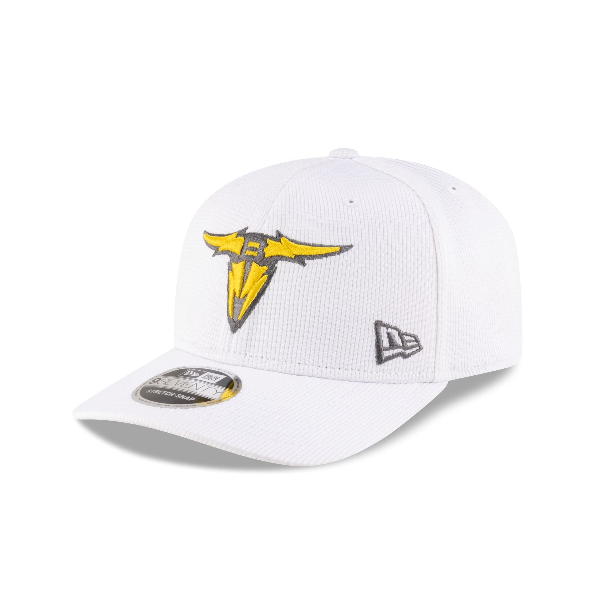 San Antonio Brahmas White 9Seventy Stretch-Snap Hat