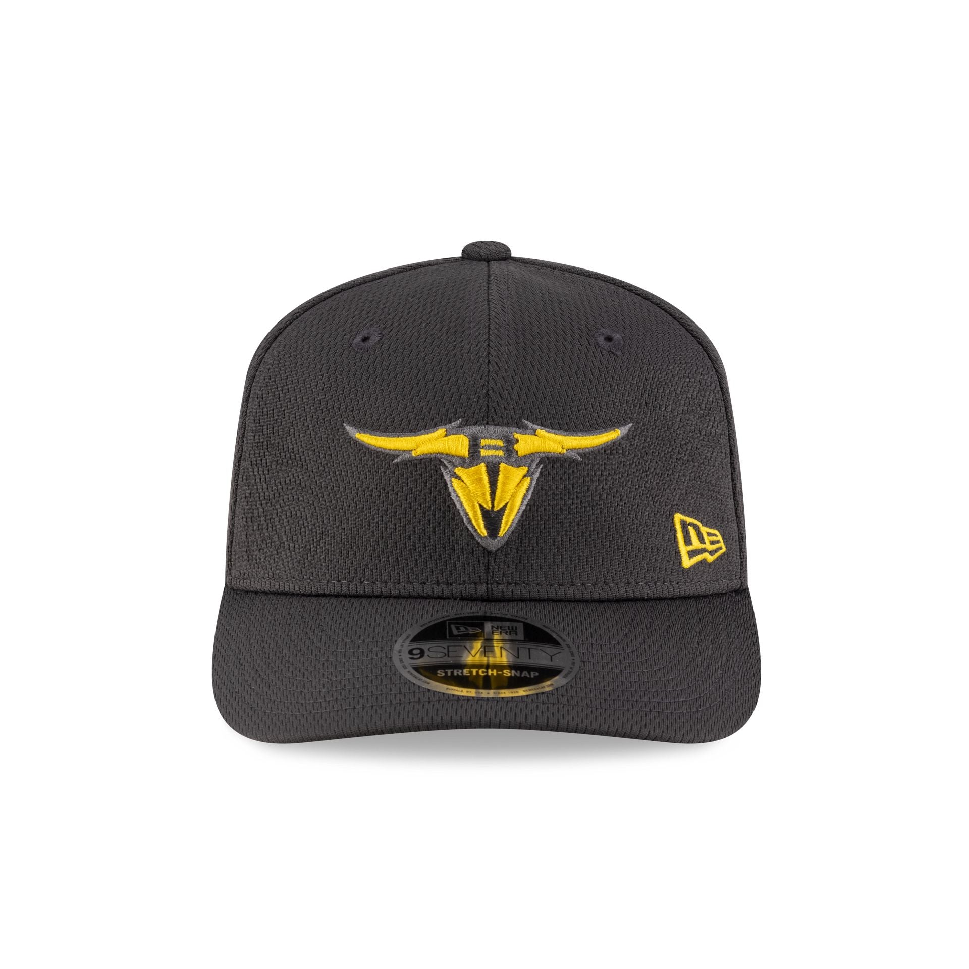 Alternative view of San Antonio Brahmas Gray 9Seventy Stretch-Snap Hat