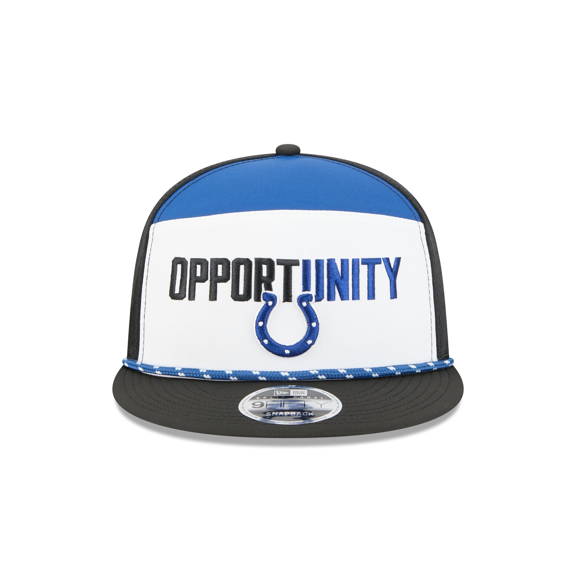 Alternative view of Indianapolis Colts 2025 Inspire Change Split Panel 9Fifty Snapback Hat