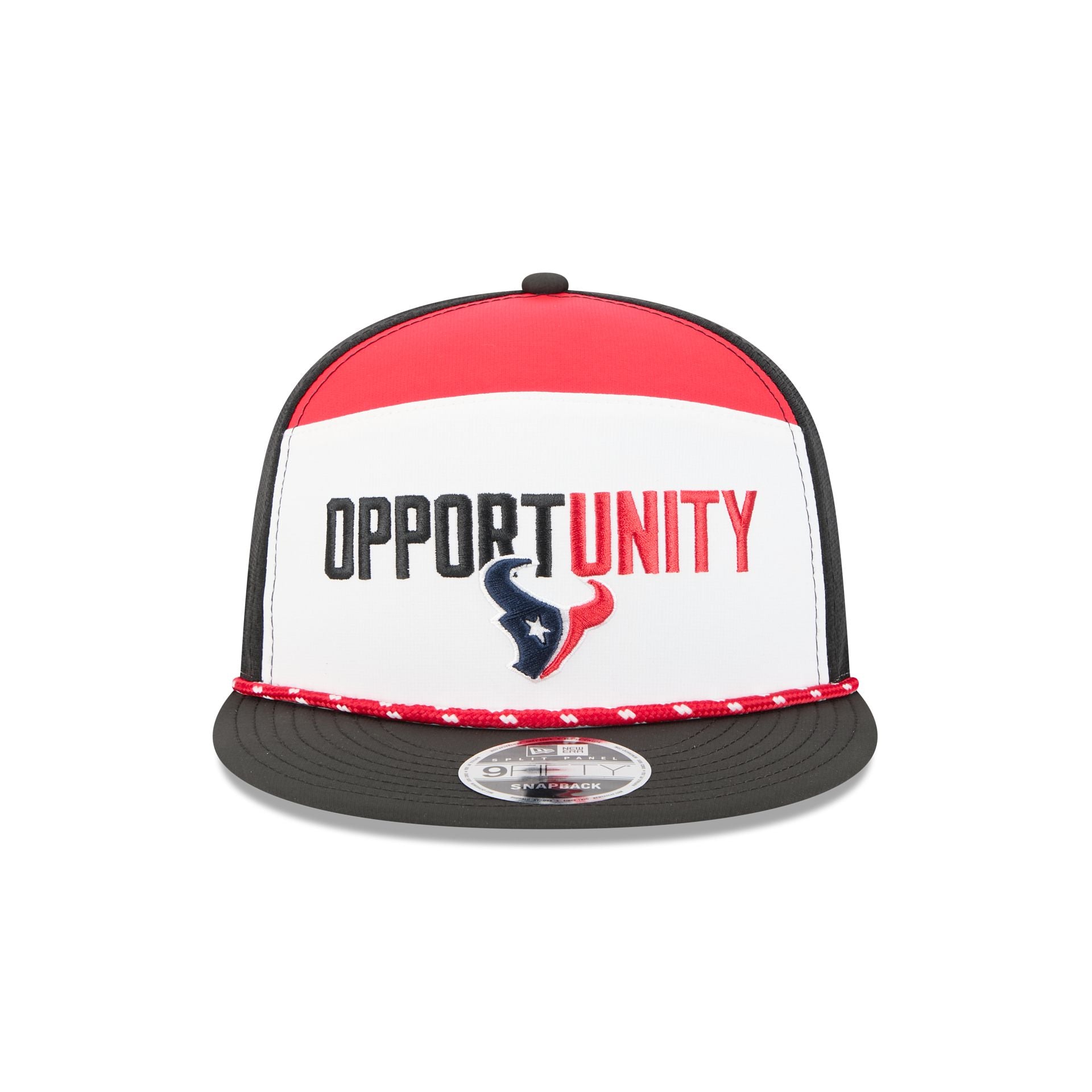Alternative view of Houston Texans 2025 Inspire Change Split Panel 9Fifty Snapback Hat