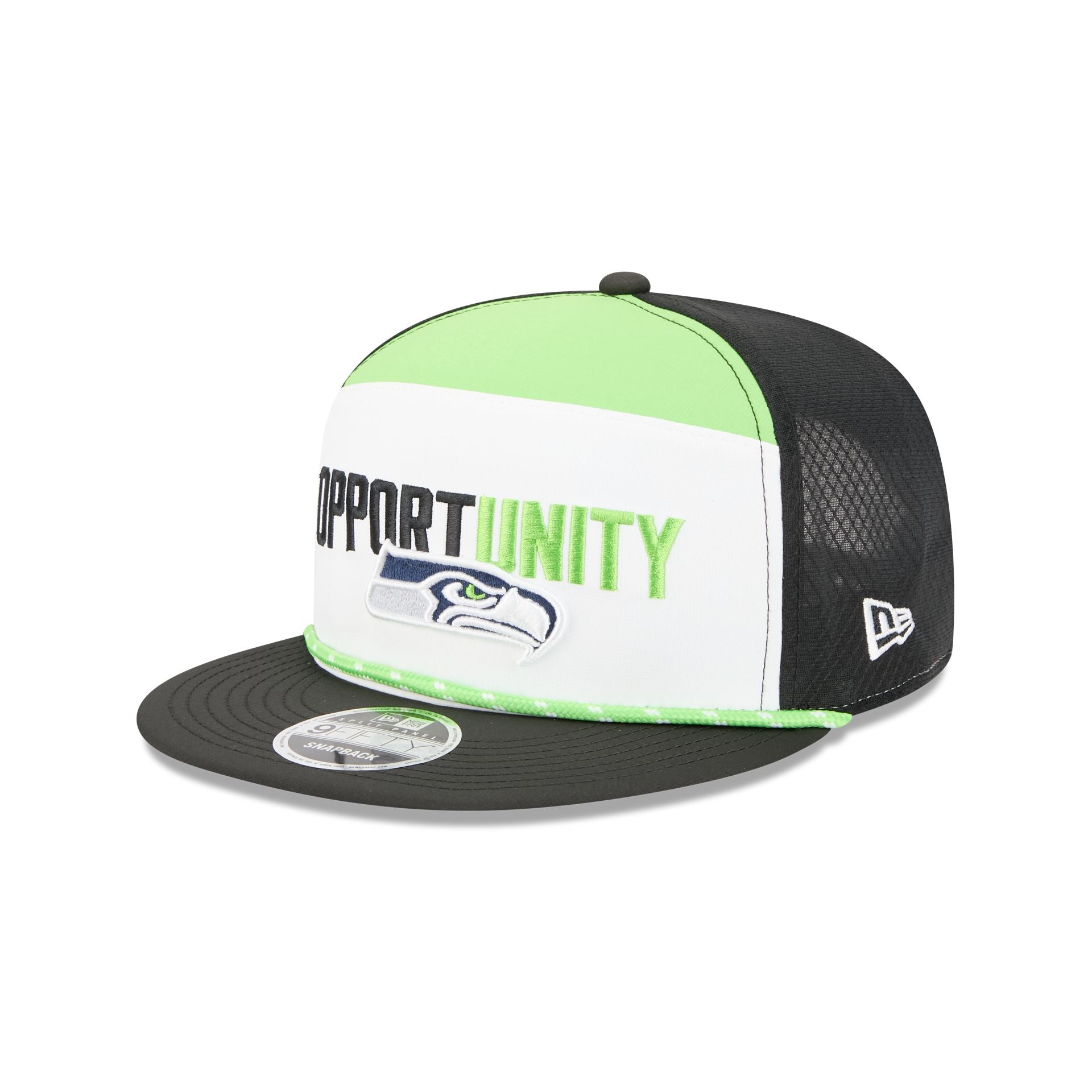 Seattle Seahawks 2025 Inspire Change Split Panel 9Fifty Snapback Hat
