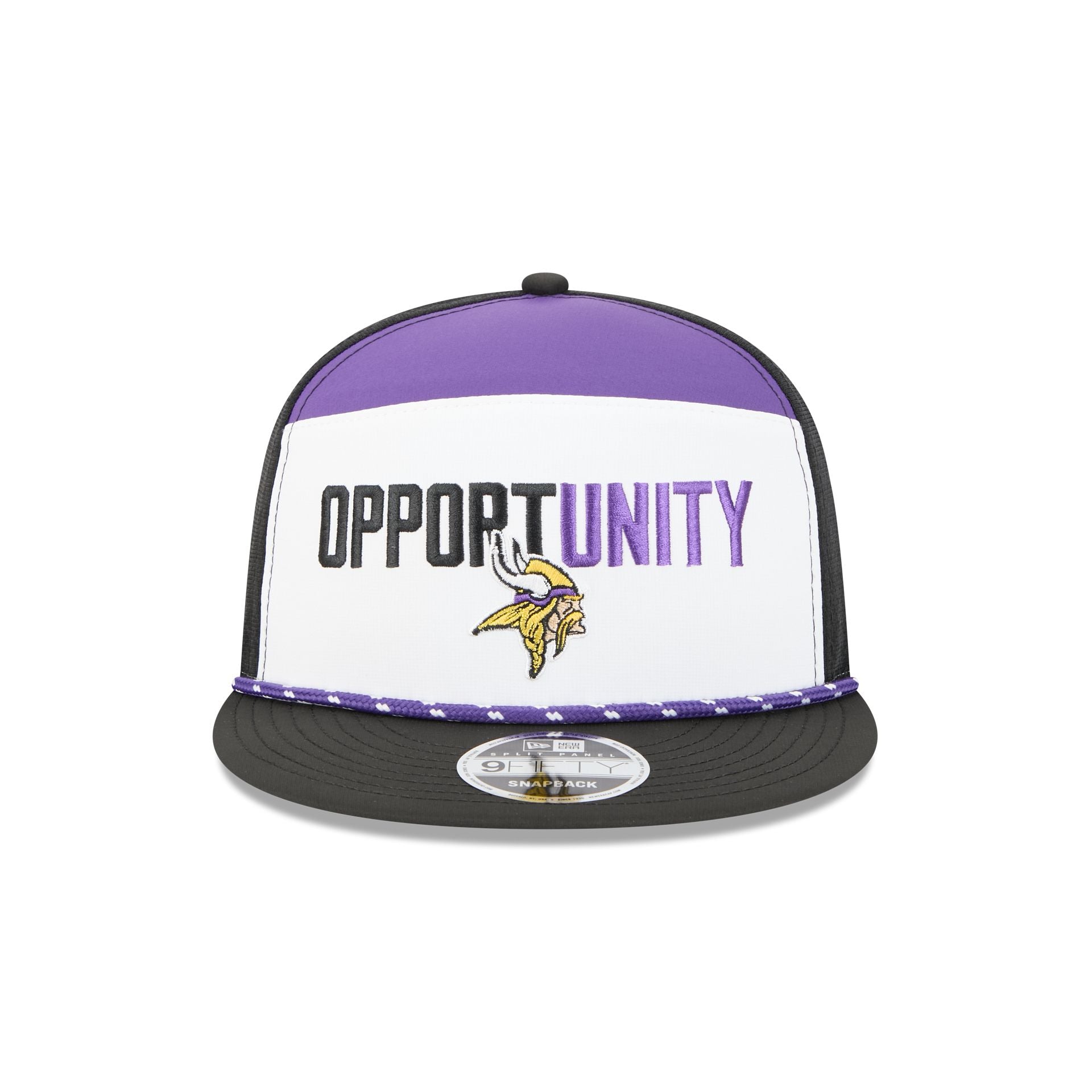 Alternative view of Minnesota Vikings 2025 Inspire Change Split Panel 9Fifty Snapback Hat
