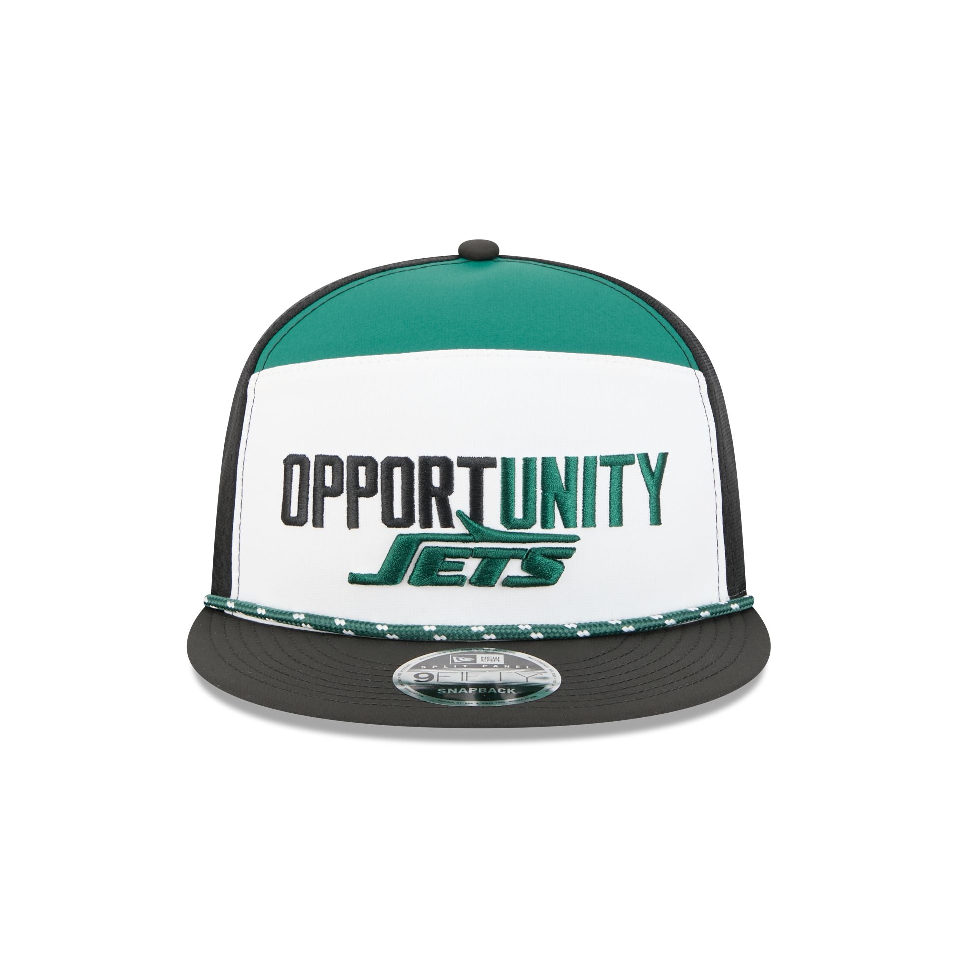 Alternative view of New York Jets 2025 Inspire Change Split Panel 9Fifty Snapback Hat