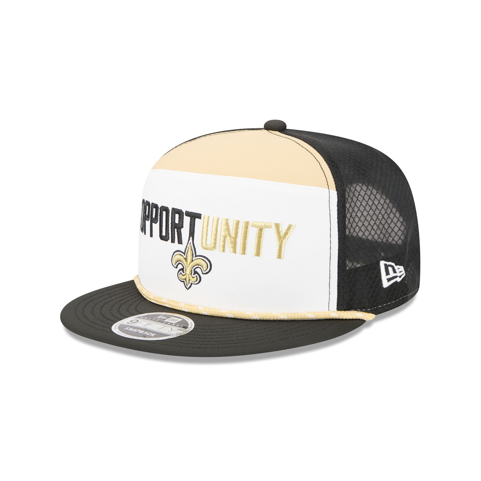 New Orleans Saints 2025 Inspire Change Split Panel 9Fifty Snapback Hat