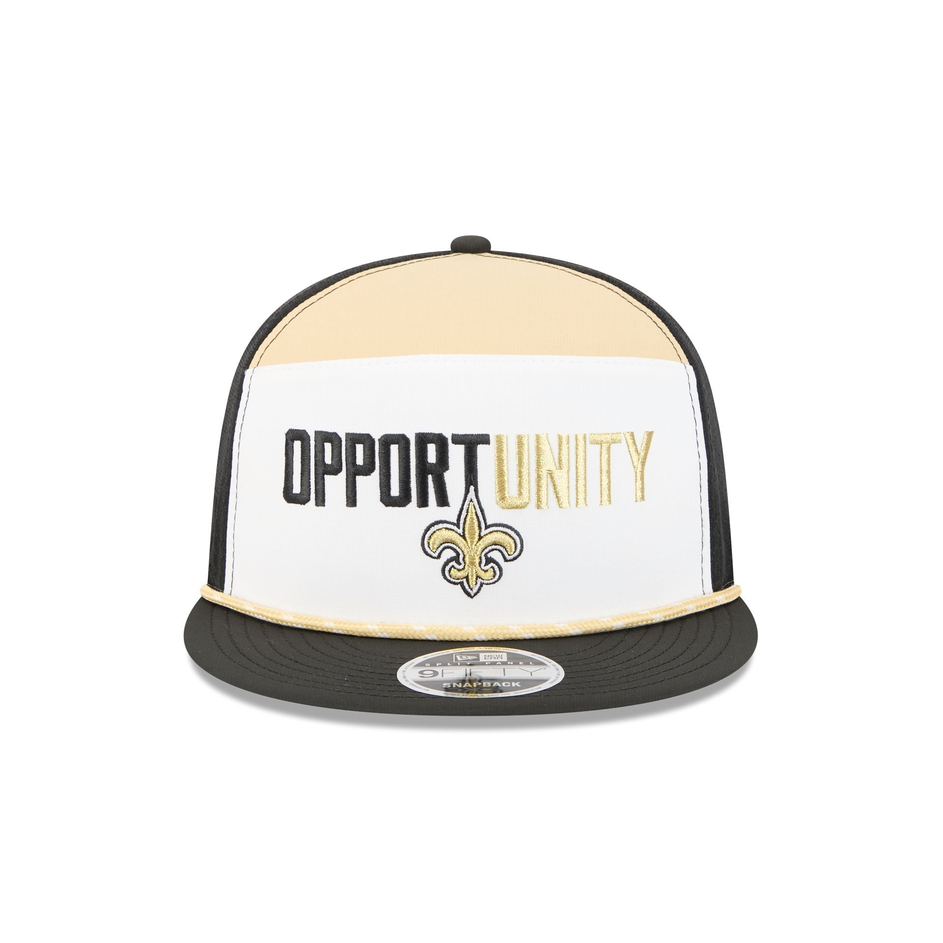 Alternative view of New Orleans Saints 2025 Inspire Change Split Panel 9Fifty Snapback Hat