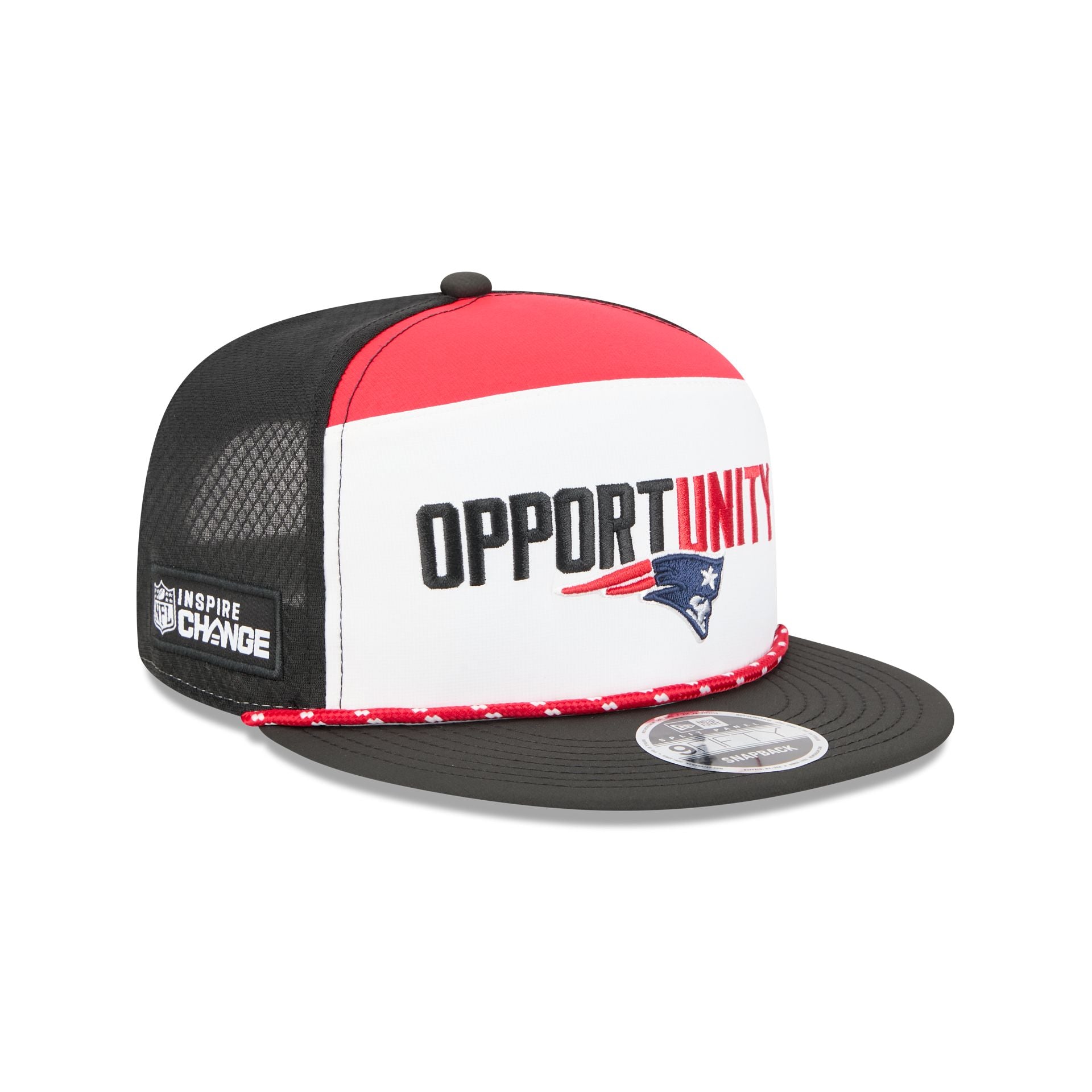 New England Patriots 2025 Inspire Change Split Panel 9Fifty Snapback Hat - Image 3