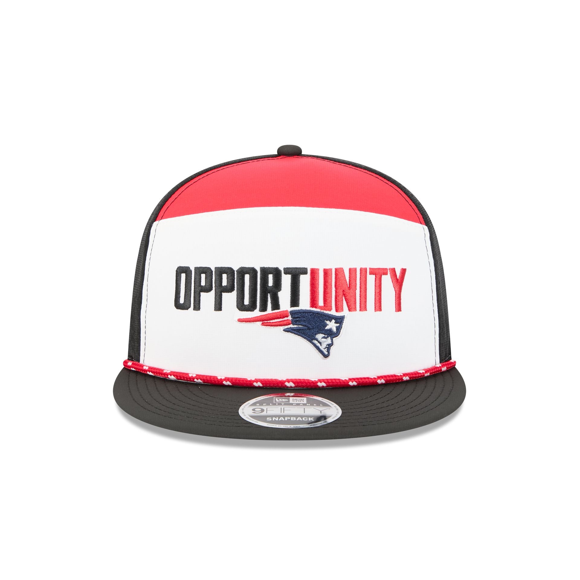 Alternative view of New England Patriots 2025 Inspire Change Split Panel 9Fifty Snapback Hat