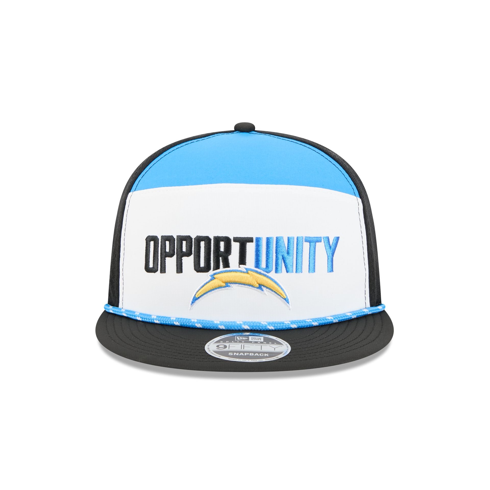 Alternative view of Los Angeles Chargers 2025 Inspire Change Split Panel 9Fifty Snapback Hat
