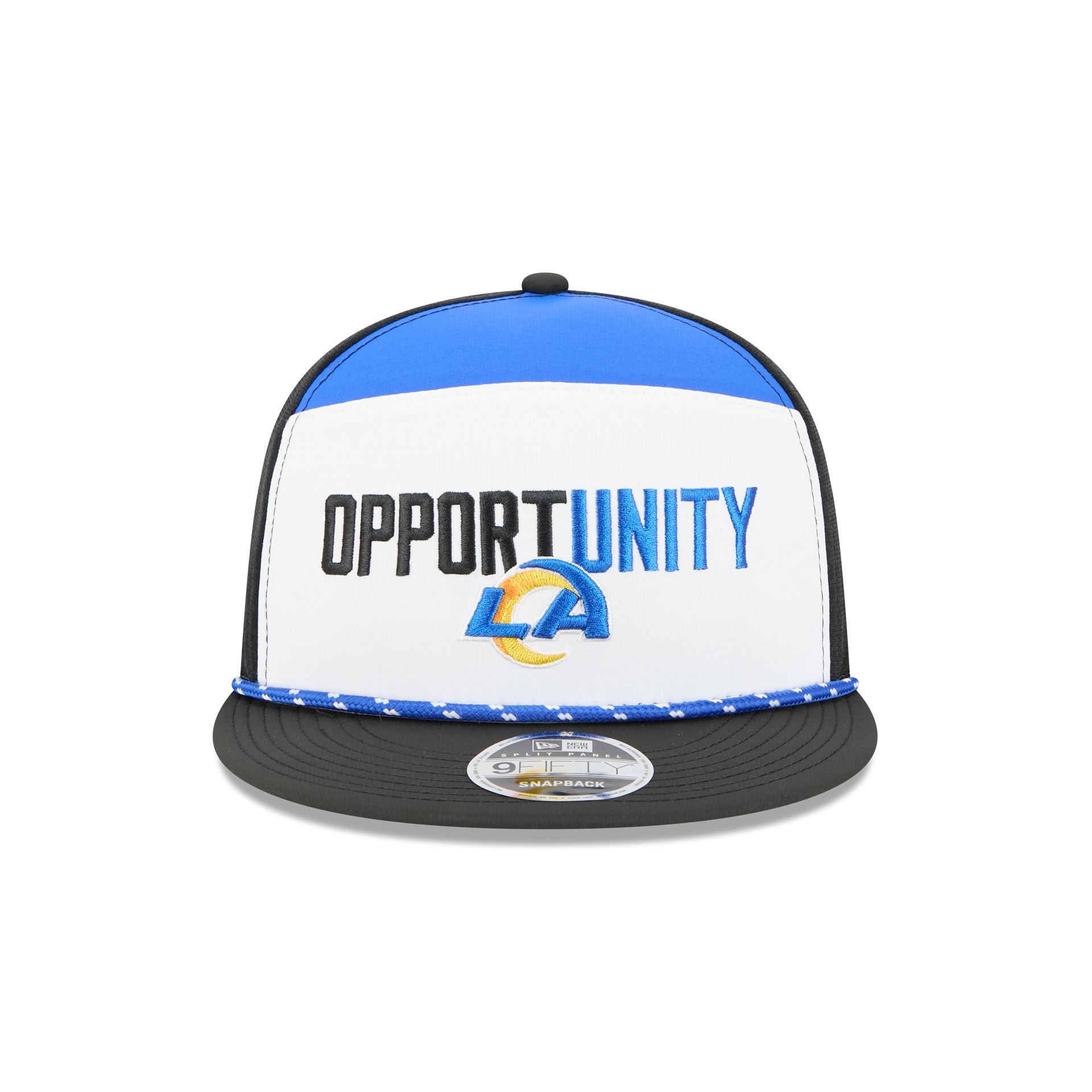 Alternative view of Los Angeles Rams 2025 Inspire Change Split Panel 9Fifty Snapback Hat