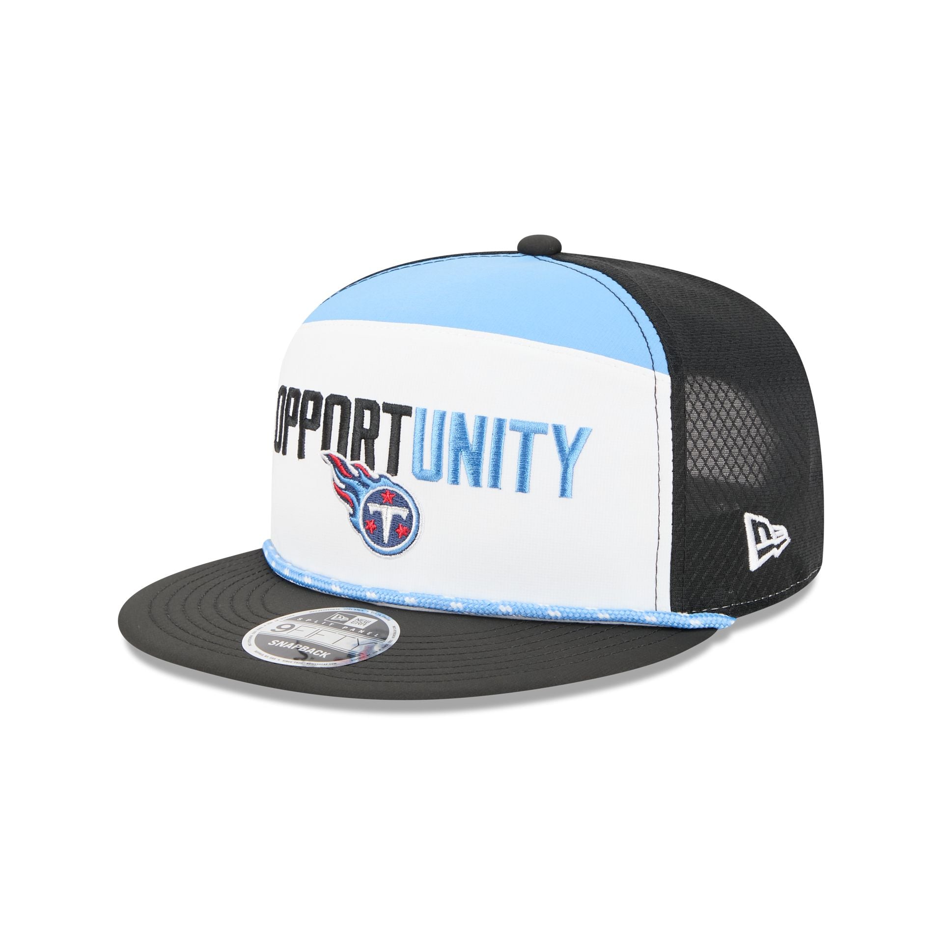 Tennessee Titans 2025 Inspire Change Split Panel 9Fifty Snapback Hat