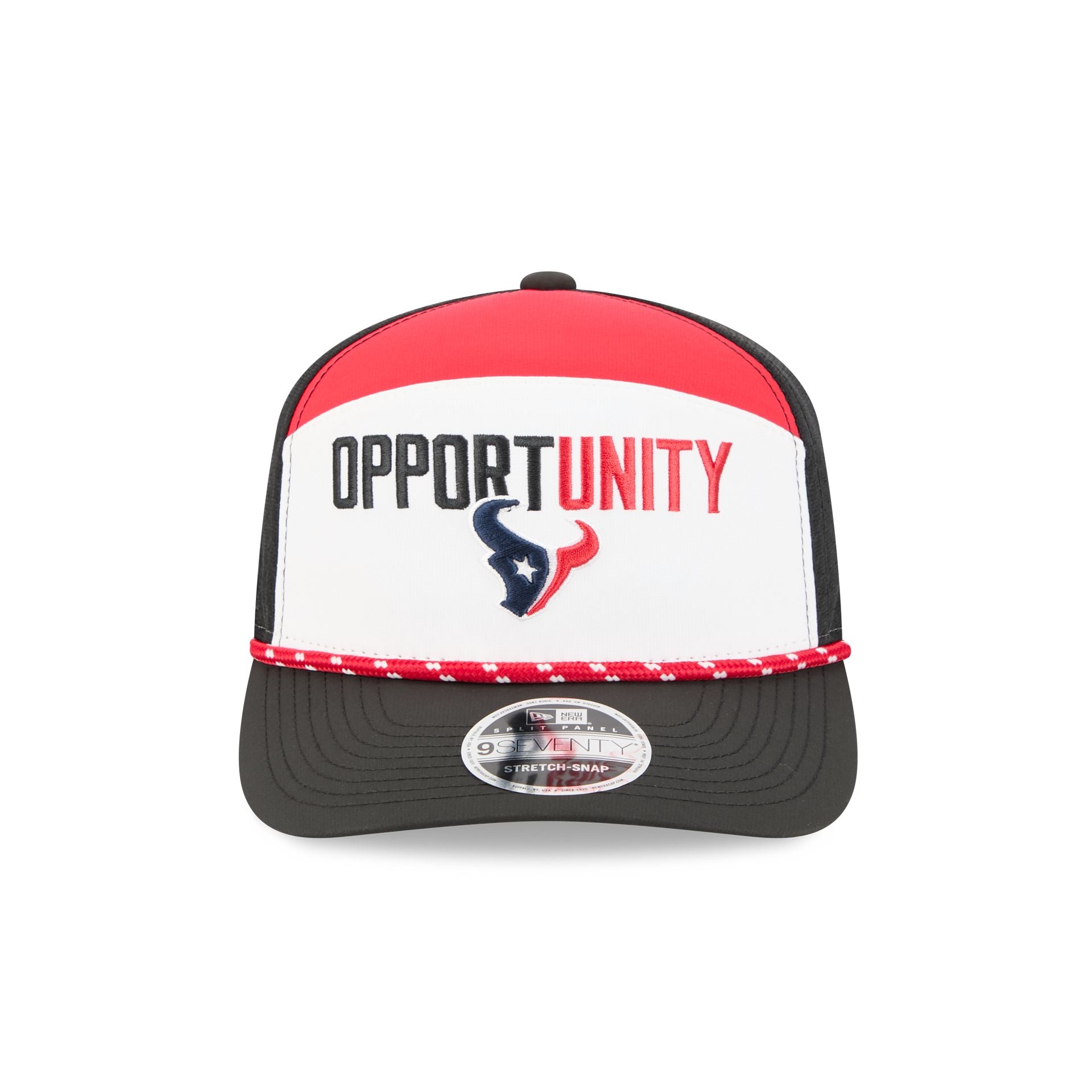 Alternative view of Houston Texans 2025 Inspire Change Split Panel 9Seventy Trucker Hat