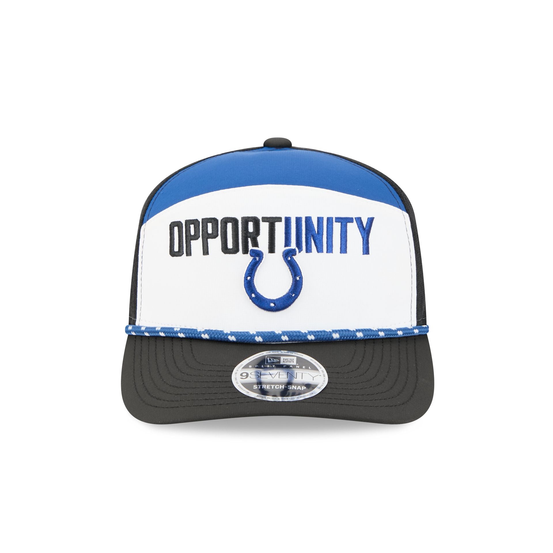 Alternative view of Indianapolis Colts 2025 Inspire Change Split Panel 9Seventy Trucker Hat