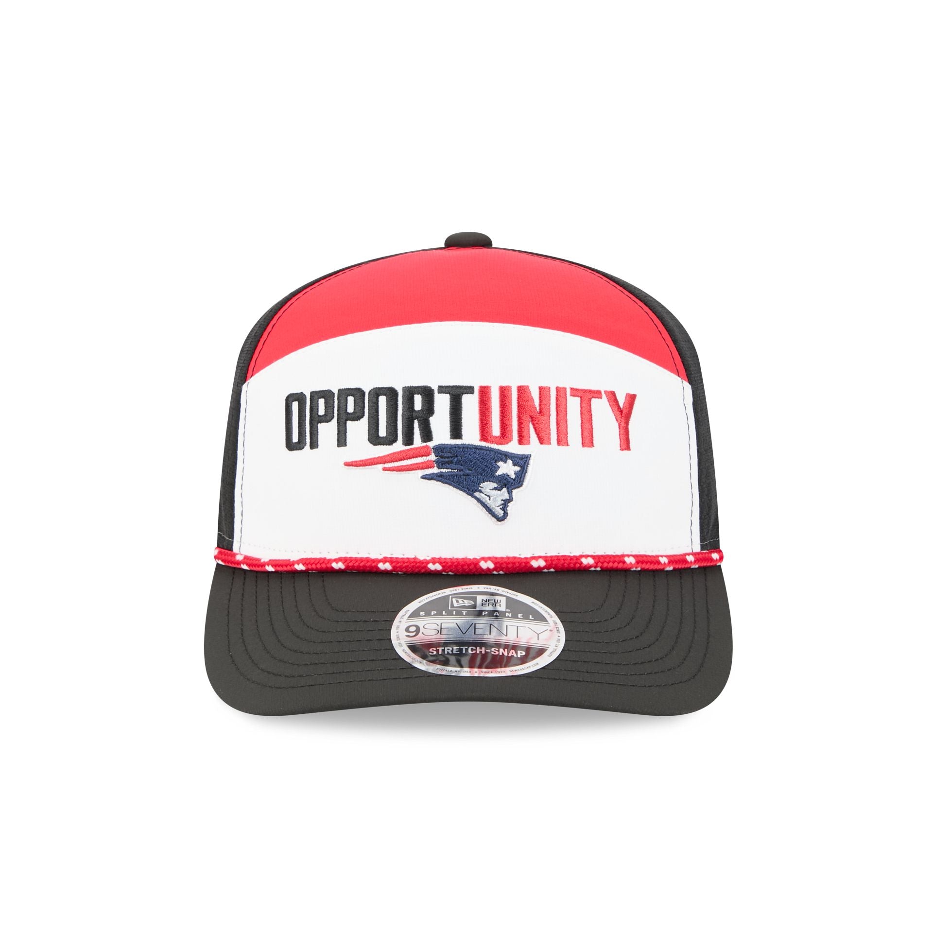 Alternative view of New England Patriots 2025 Inspire Change Split Panel 9Seventy Trucker Hat