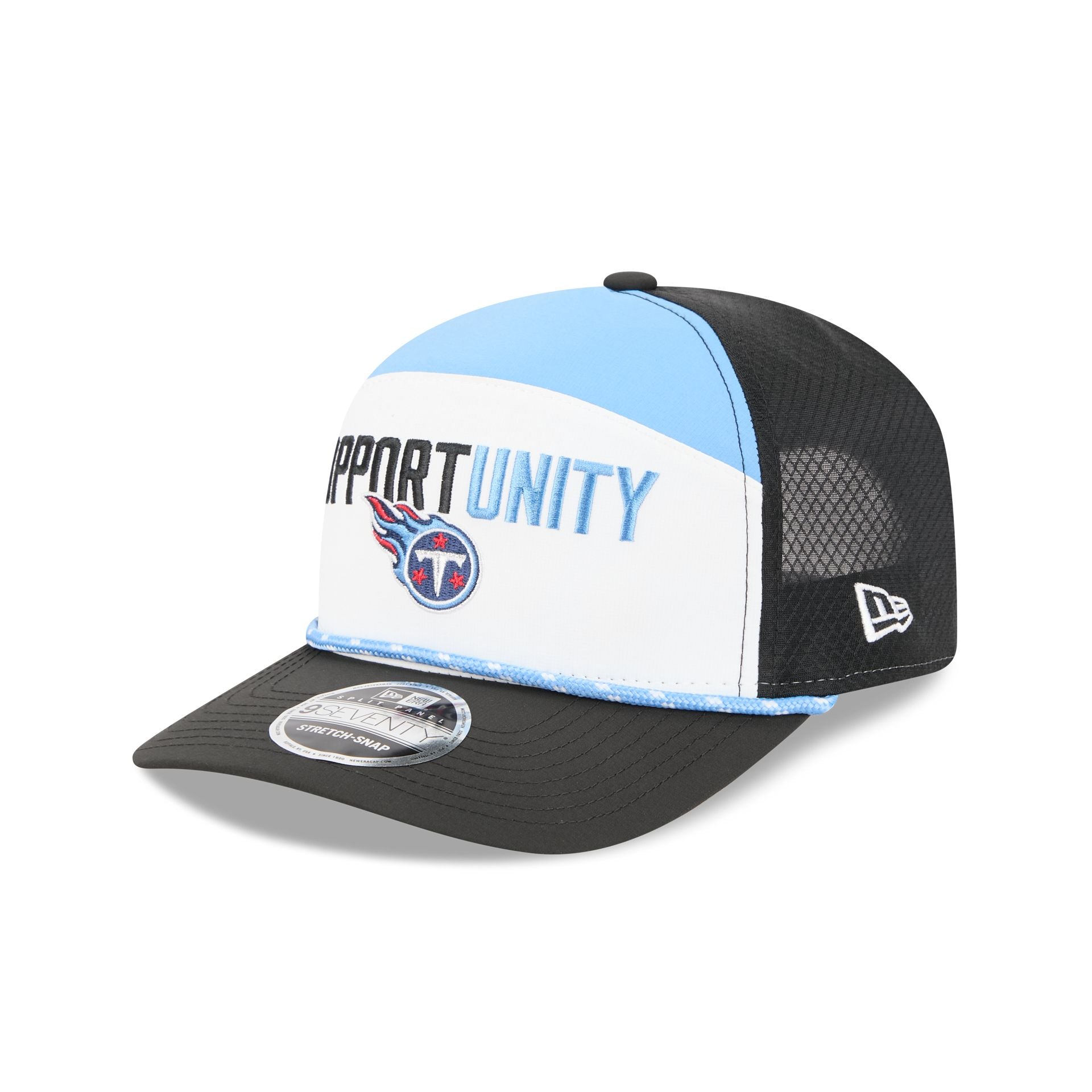 Tennessee Titans 2025 Inspire Change Split Panel 9Seventy Trucker Hat