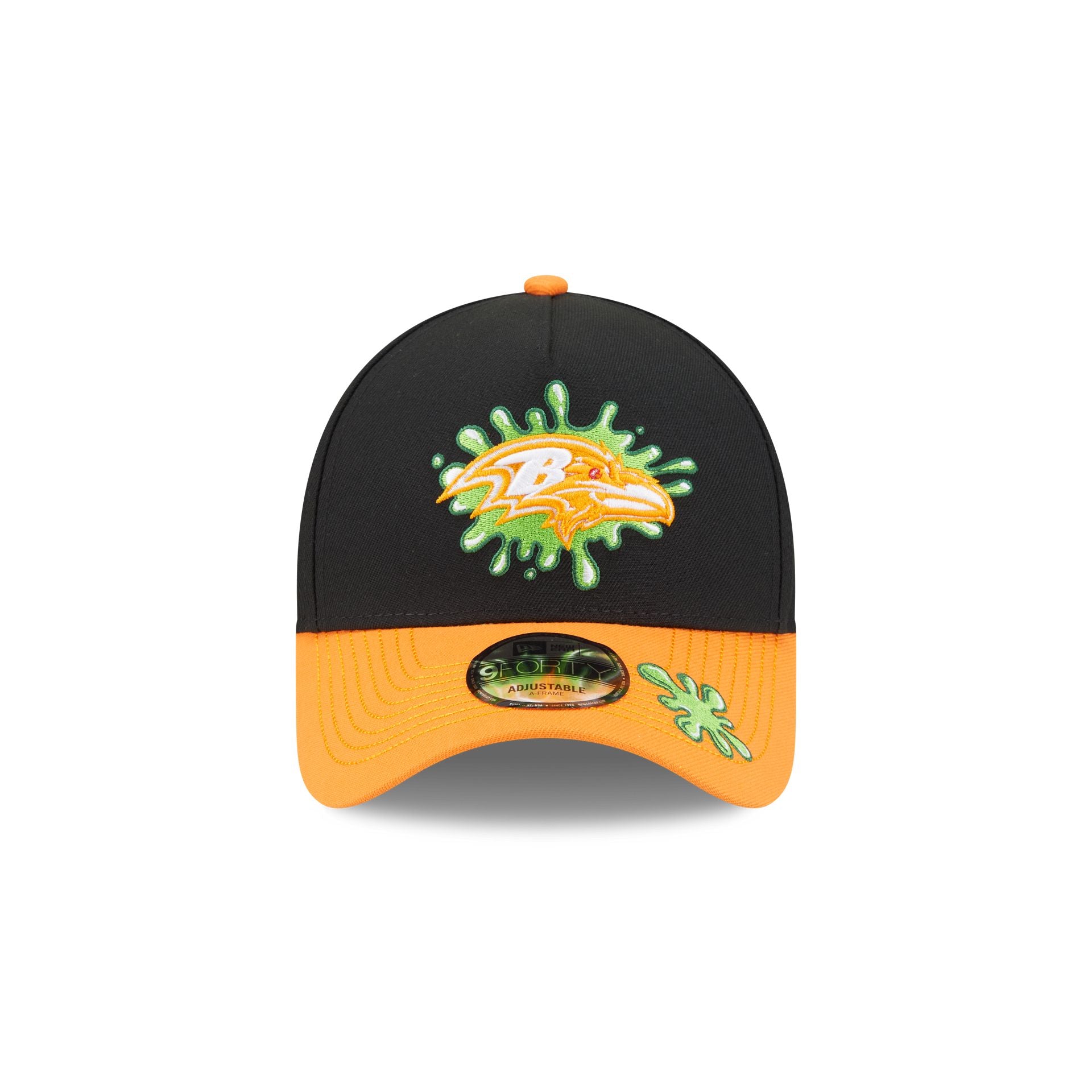 Alternative view of Nickelodeon Slime X Baltimore Ravens 9Forty A-Frame Snapback Hat
