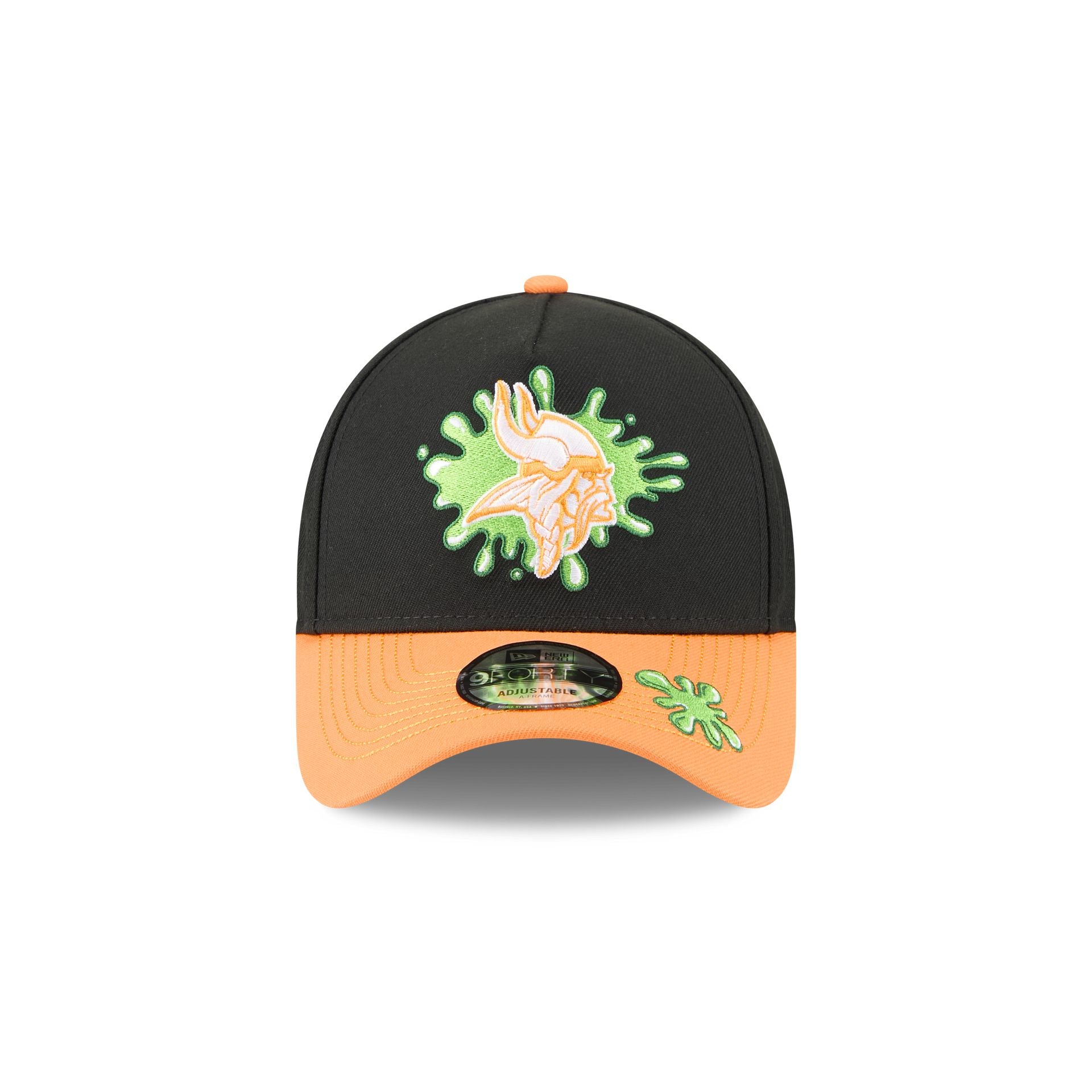 Alternative view of Nickelodeon Slime X Minnesota Vikings 9Forty A-Frame Snapback Hat