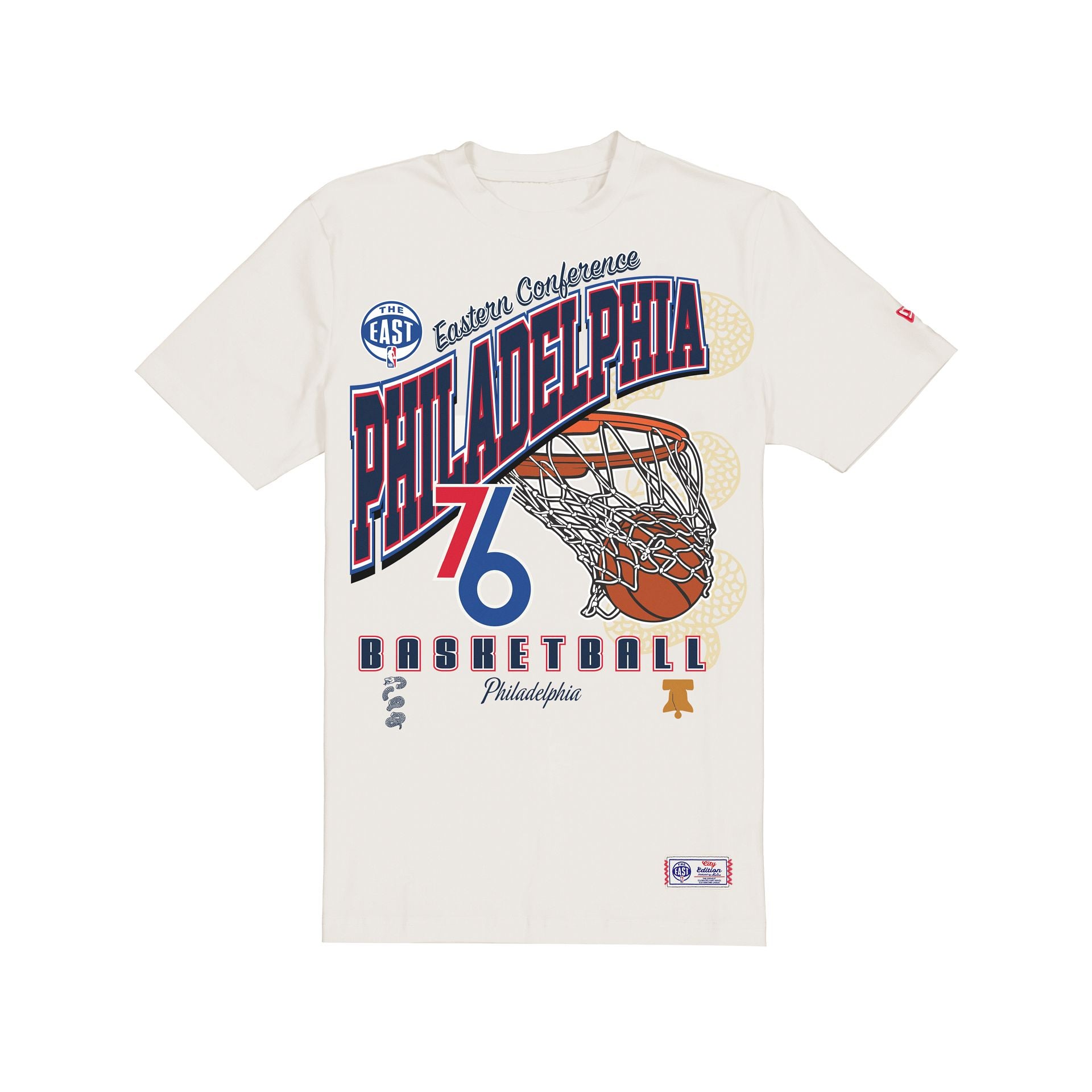 Philadelphia 76Ers 2025 City Edition Stone T-Shirt