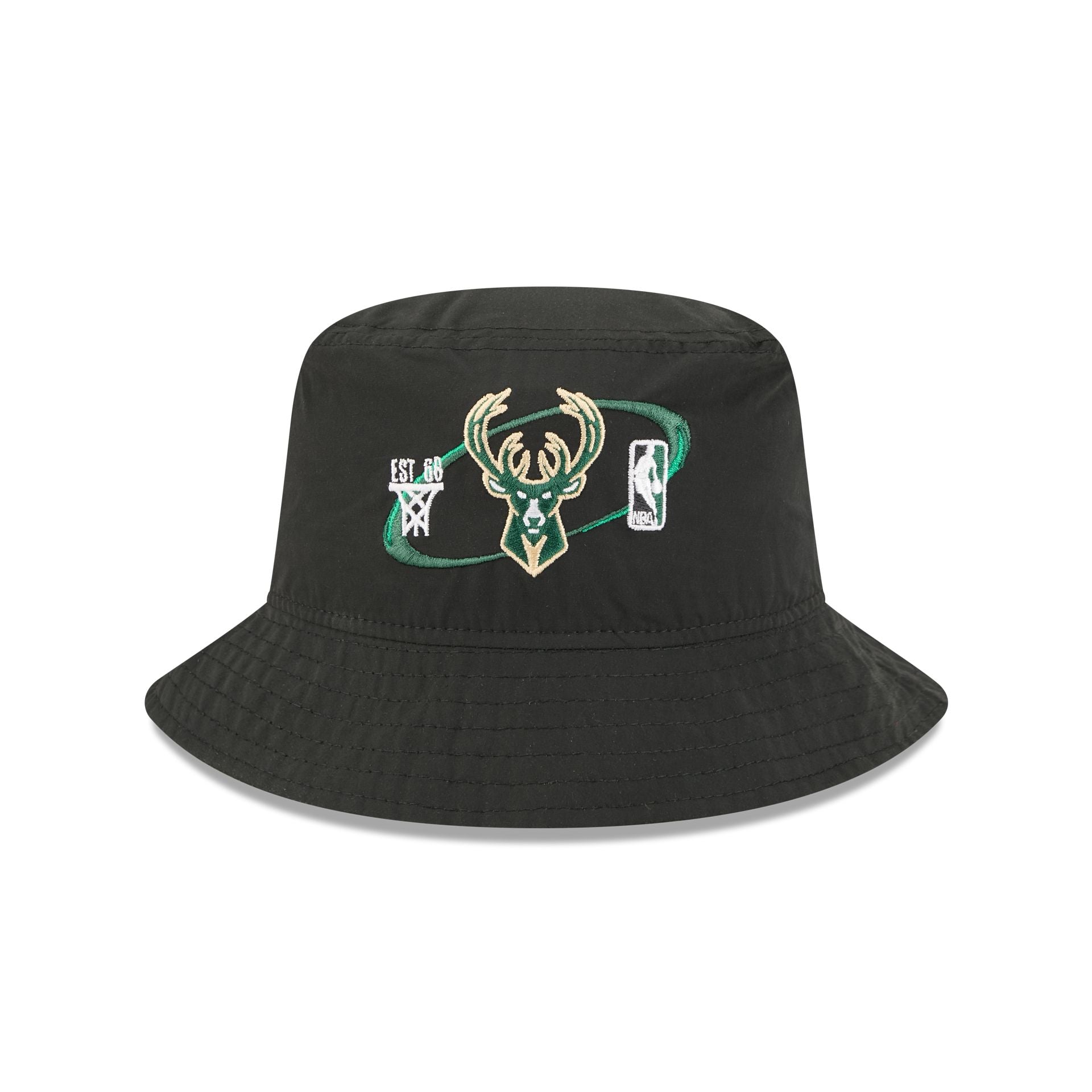 Alternative view of Milwaukee Bucks Nylon Logo Bucket Hat