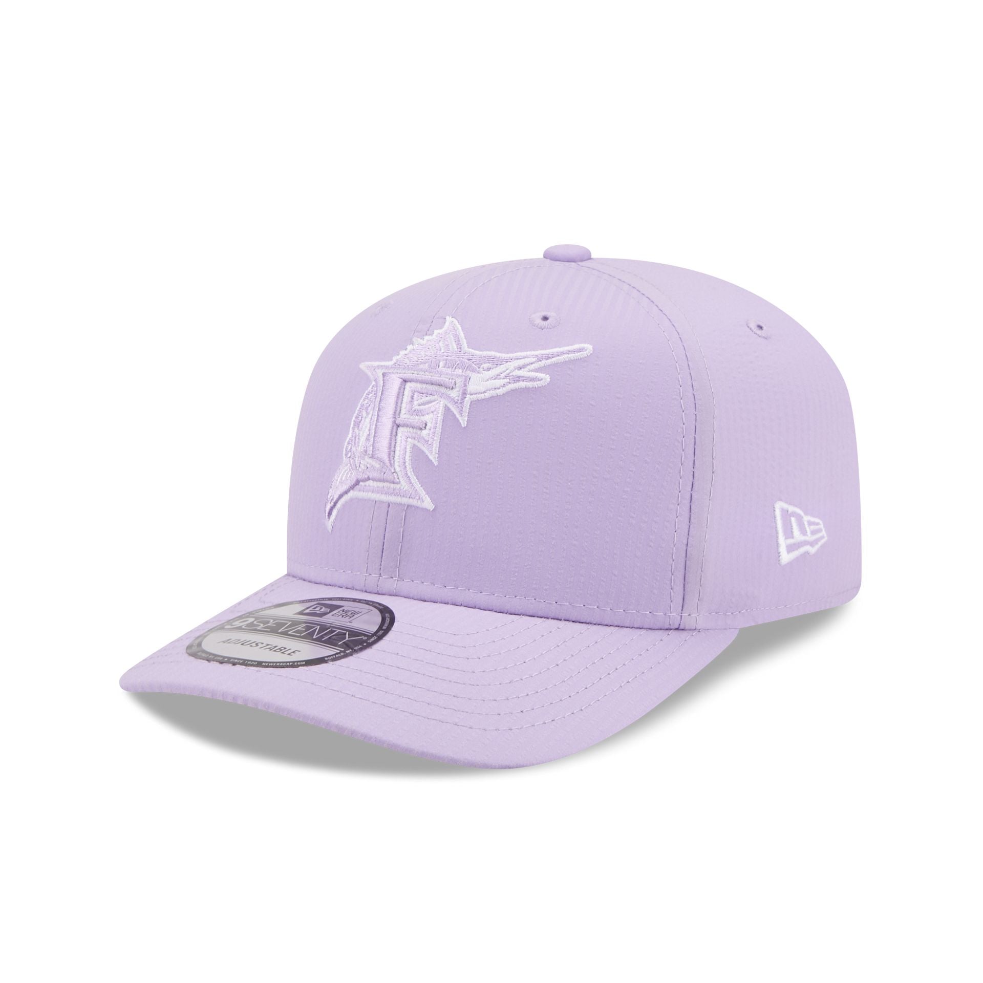 Miami Marlins Pastel Crepe 9Seventy Stretch-Snap Hat