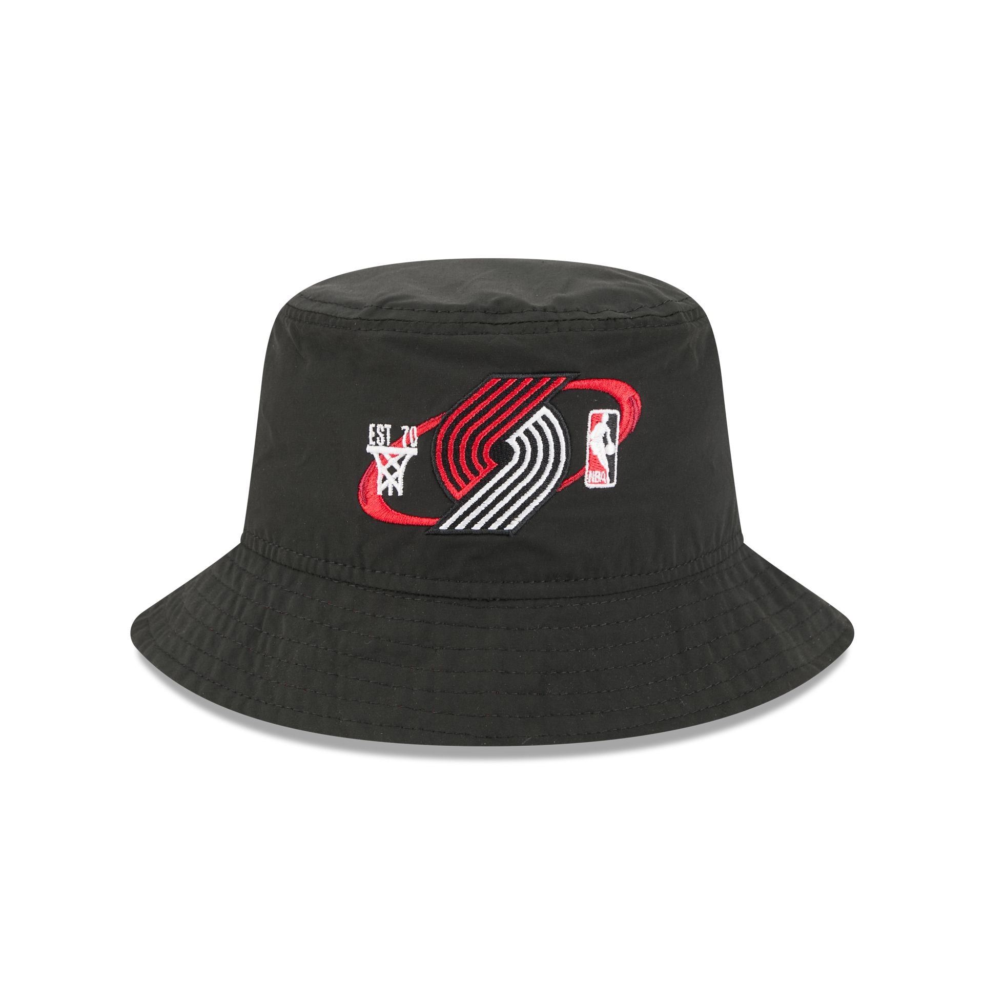 Alternative view of Portland Trail Blazers Nylon Logo Bucket Hat