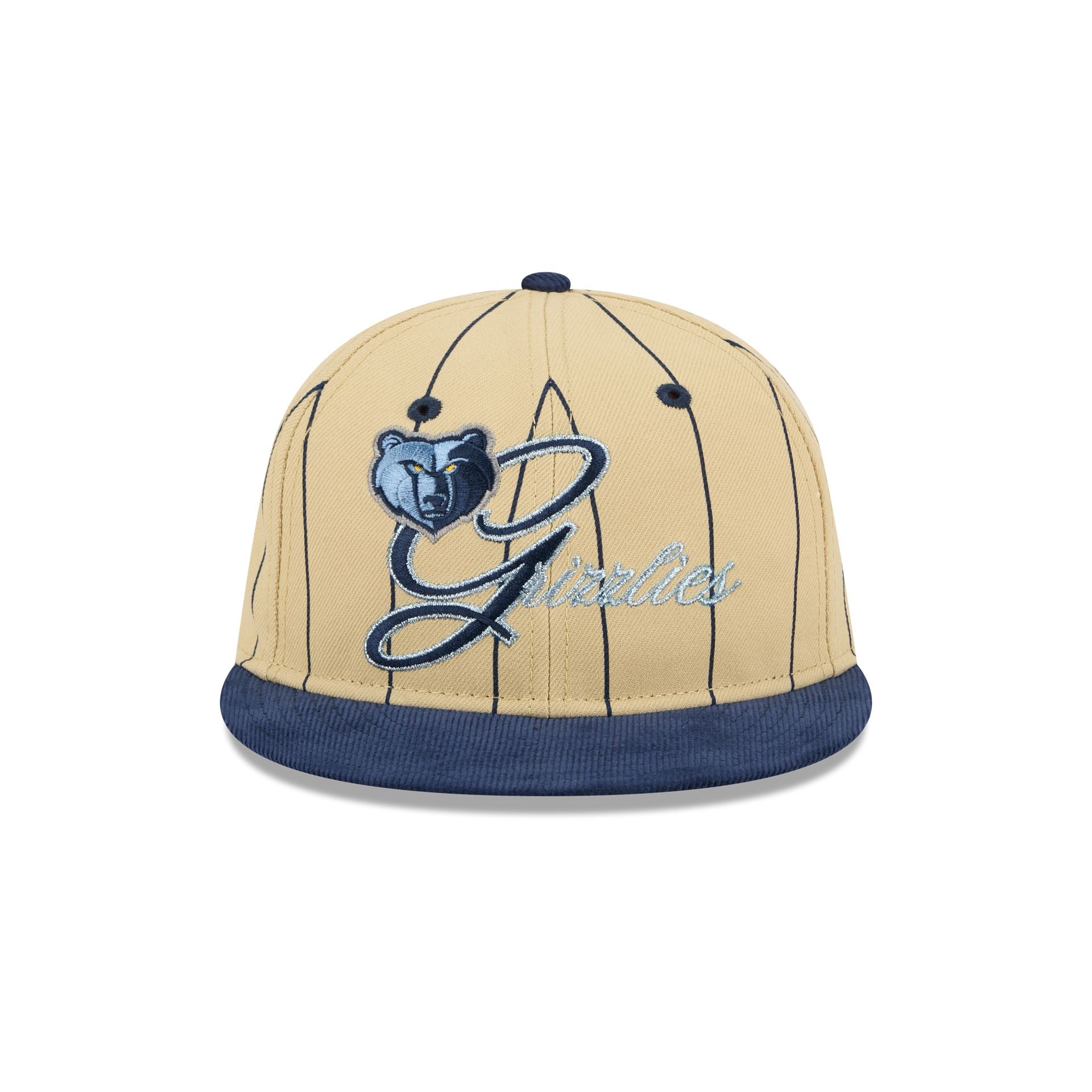Alternative view of Memphis Grizzlies Pinstripe Script Retro Crown 9Fifty Adjustable Hat