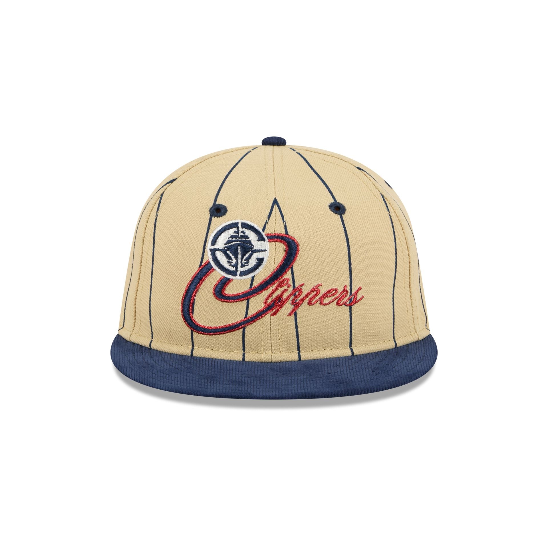 Alternative view of Los Angeles Clippers Pinstripe Script Retro Crown 9Fifty Adjustable Hat