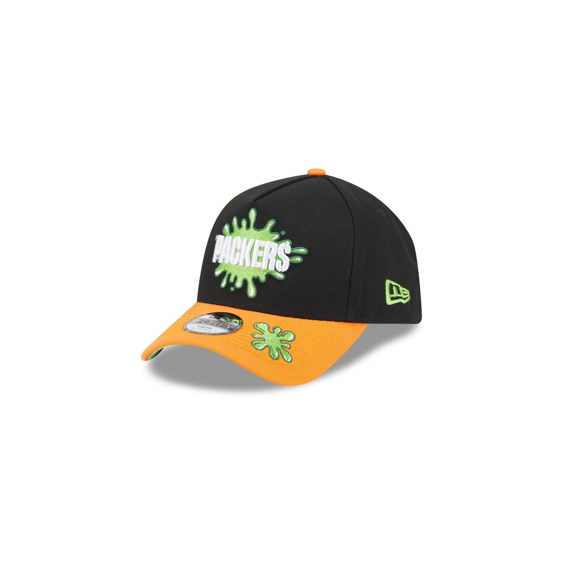 Nickelodeon Slime X Green Bay Packers Kids 9Forty A-Frame Snapback Hat
