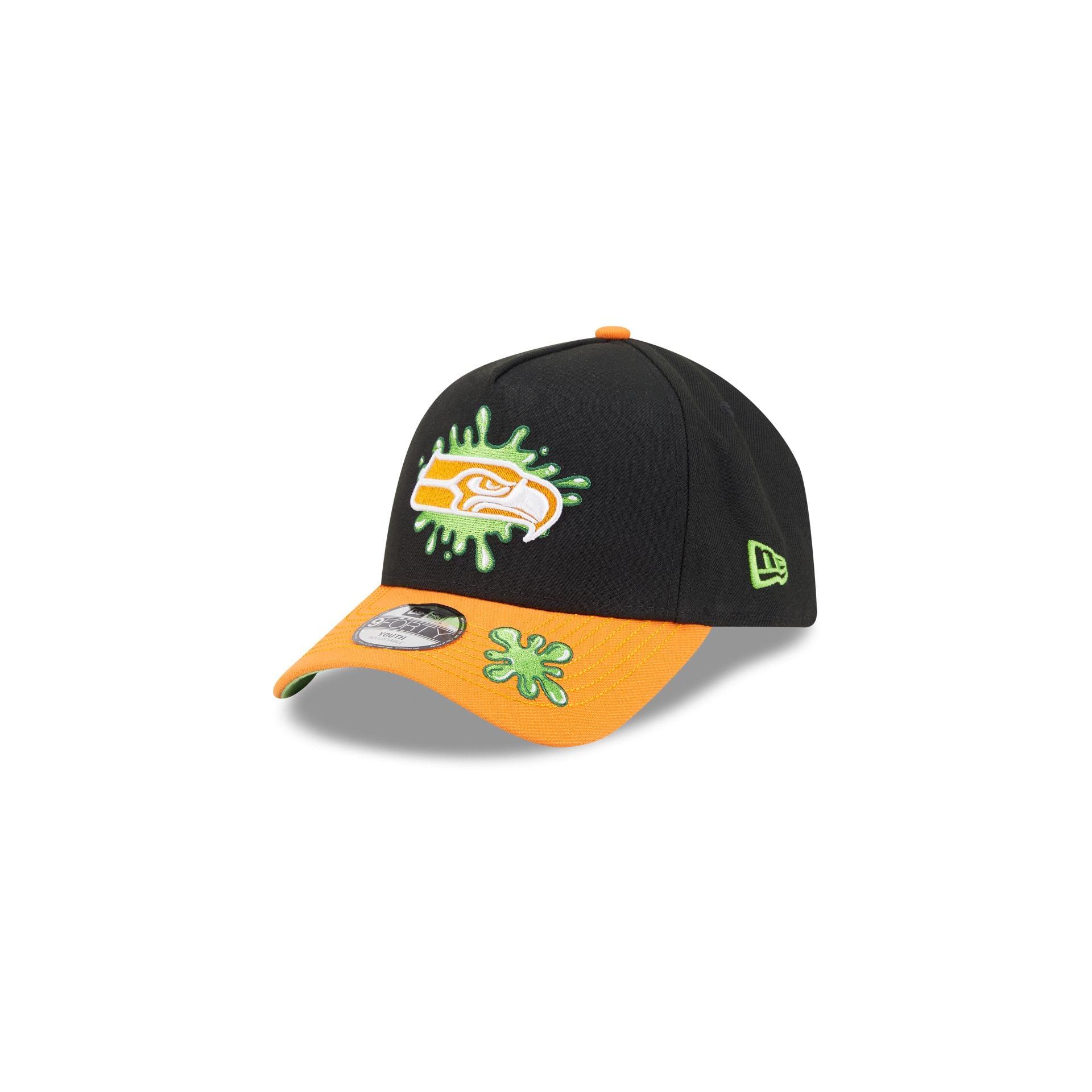 Nickelodeon Slime X Seattle Seahawks Kids 9Forty A-Frame Snapback Hat