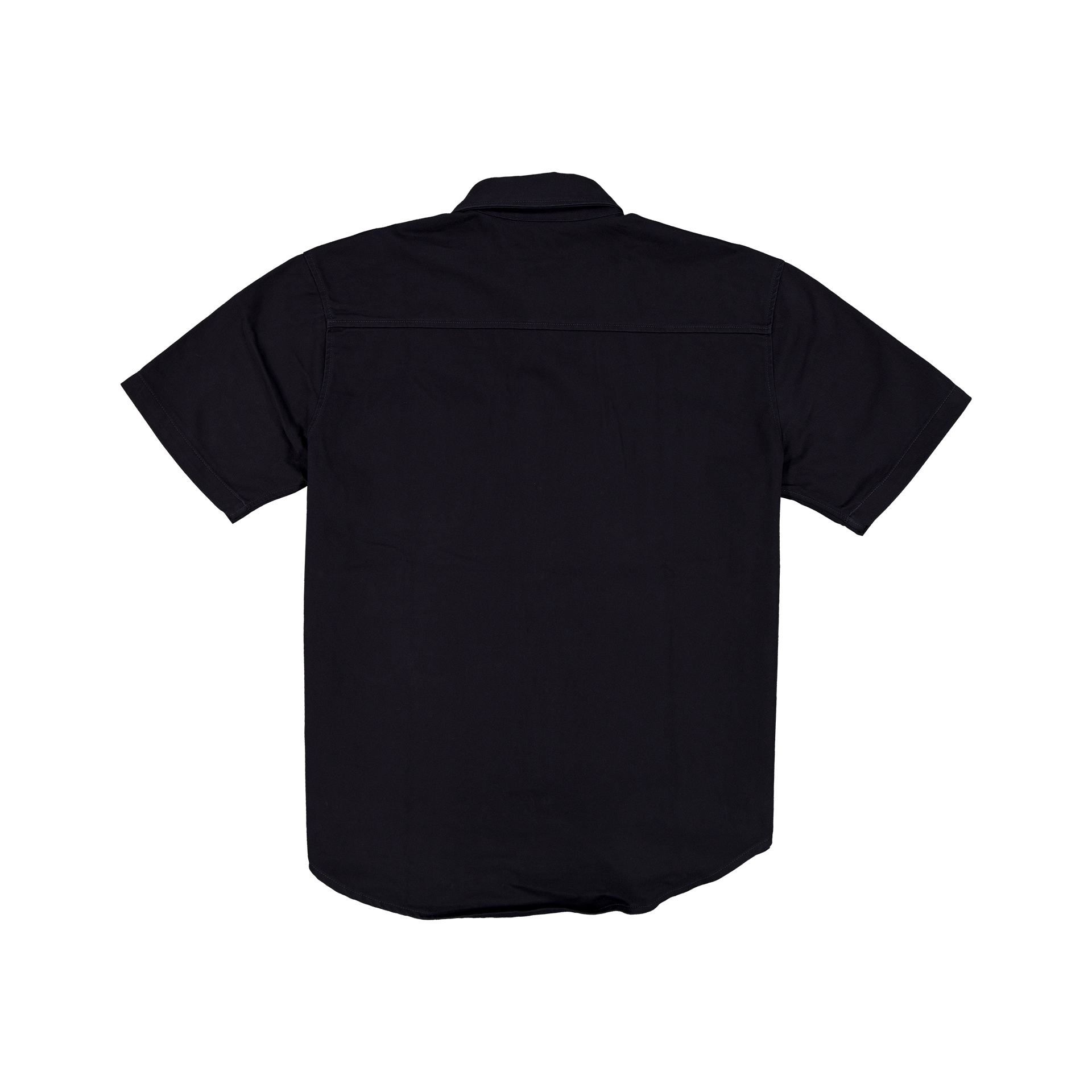 Alternative view of New Era Branded Brushed Cotton Navy Button Up Shirt