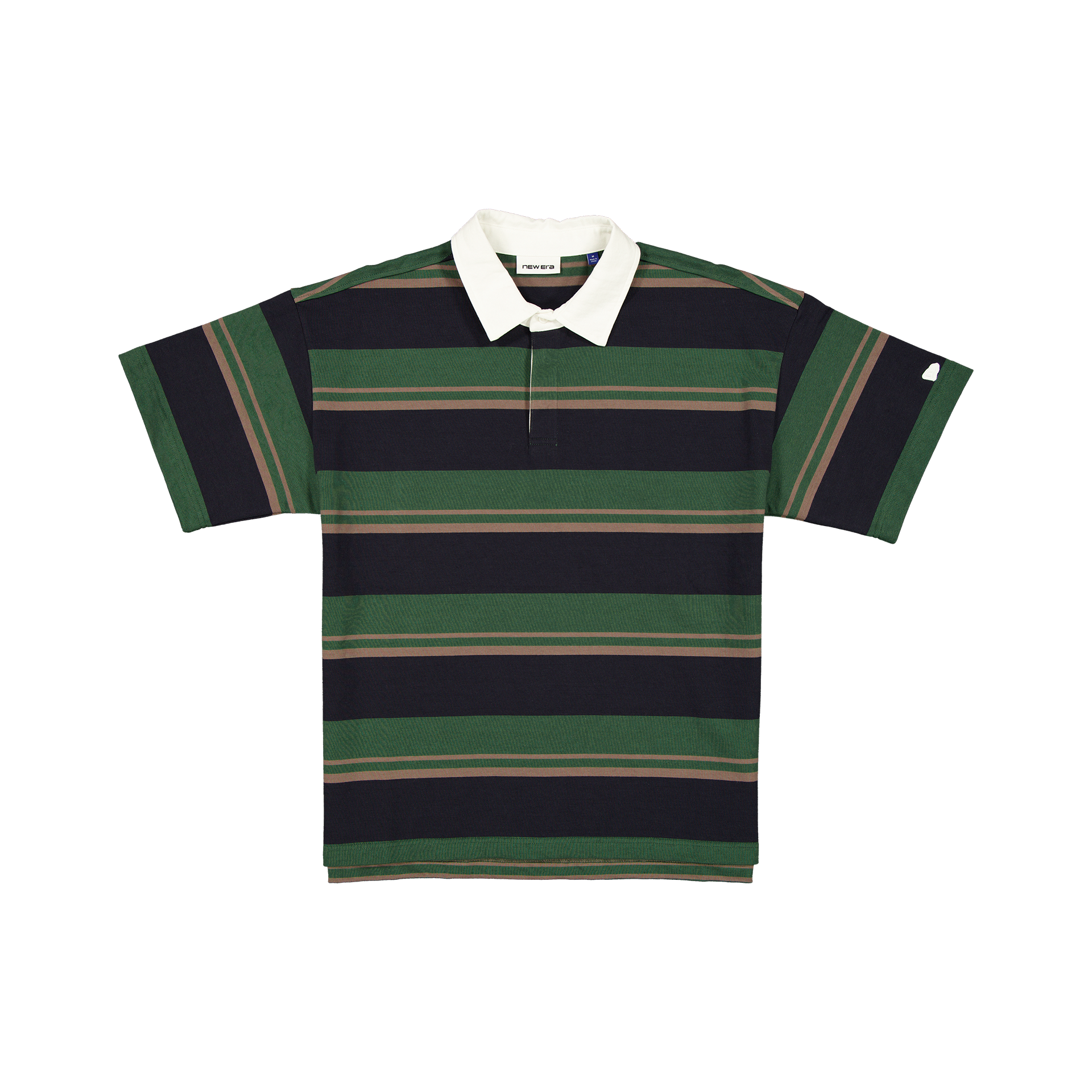 New Era Branded Yarn Dyed Cilantro Green Rugby Shirt