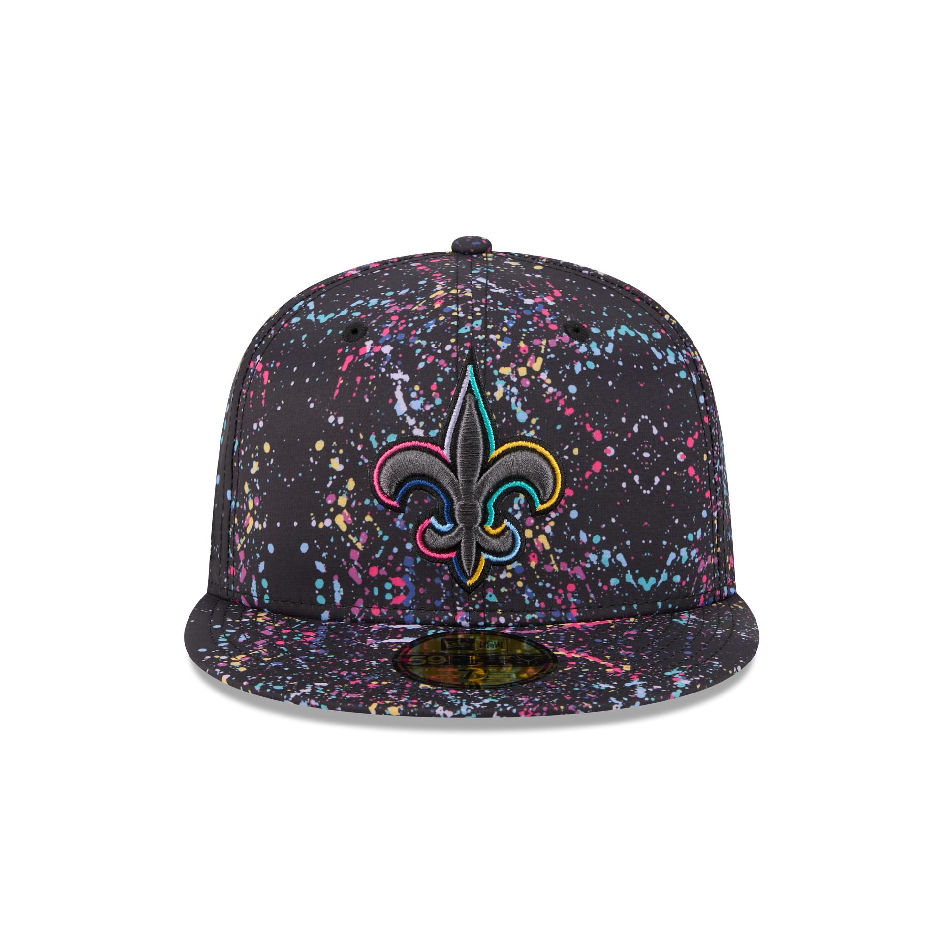 Alternative view of New Orleans Saints 2025 Crucial Catch 59Fifty Fitted Hat