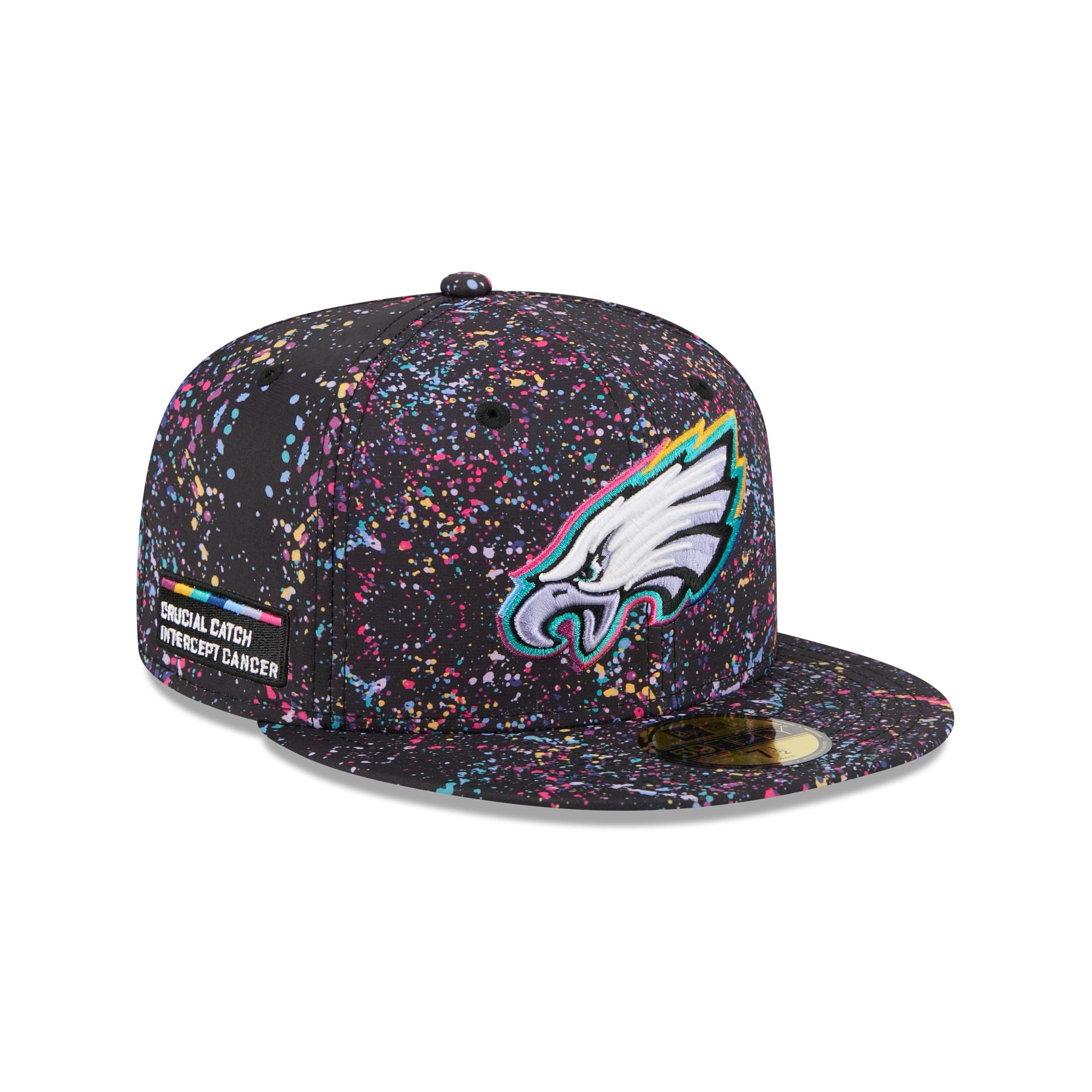 Philadelphia Eagles 2025 Crucial Catch 59Fifty Fitted Hat