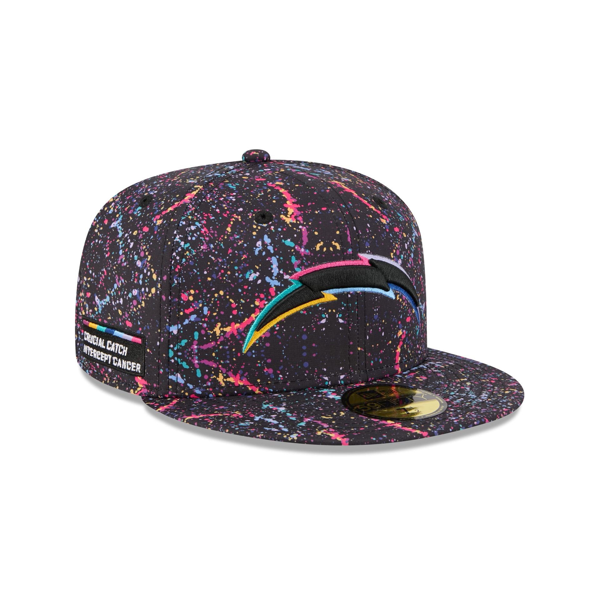 Los Angeles Chargers 2025 Crucial Catch 59Fifty Fitted Hat