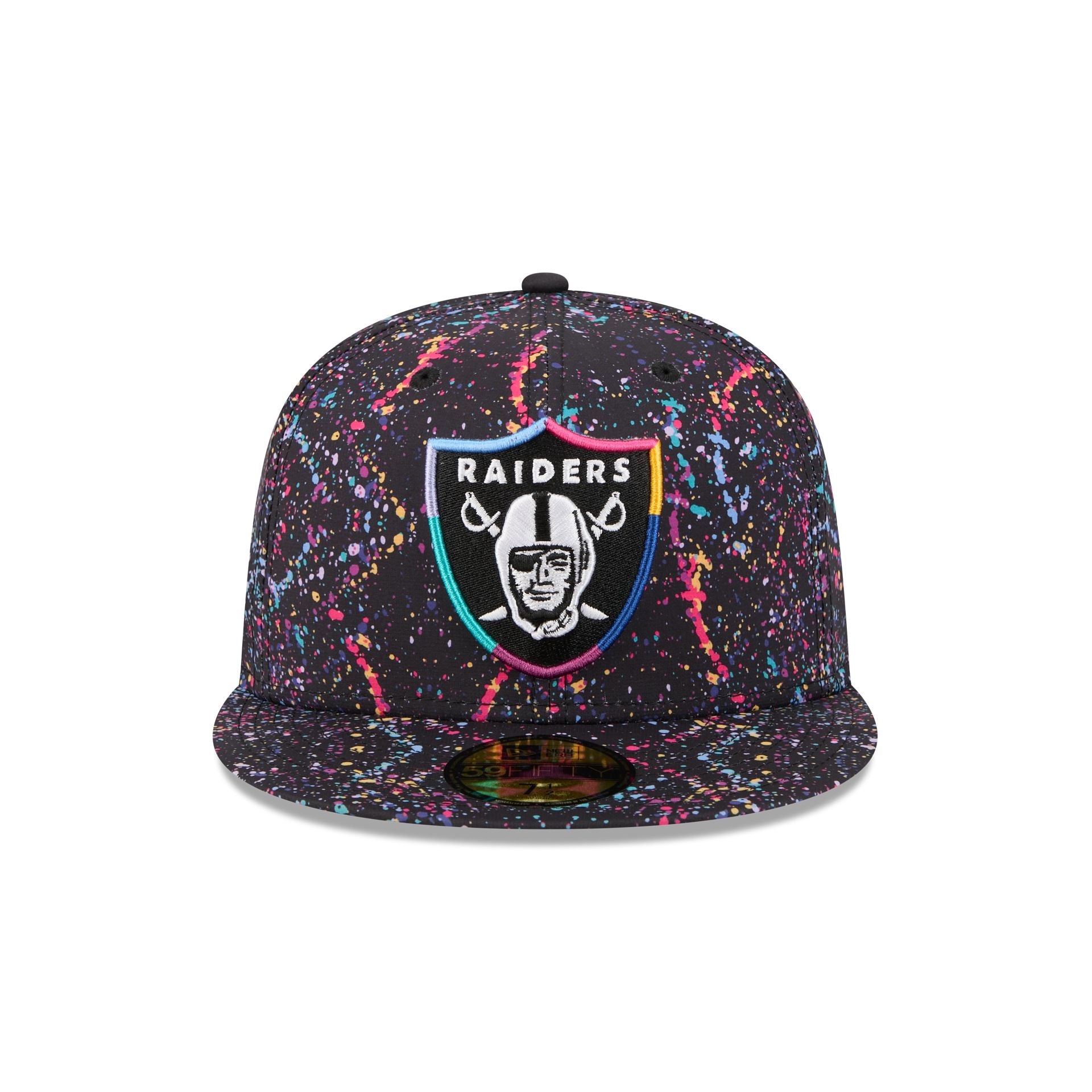 Alternative view of Las Vegas Raiders 2025 Crucial Catch 59Fifty Fitted Hat