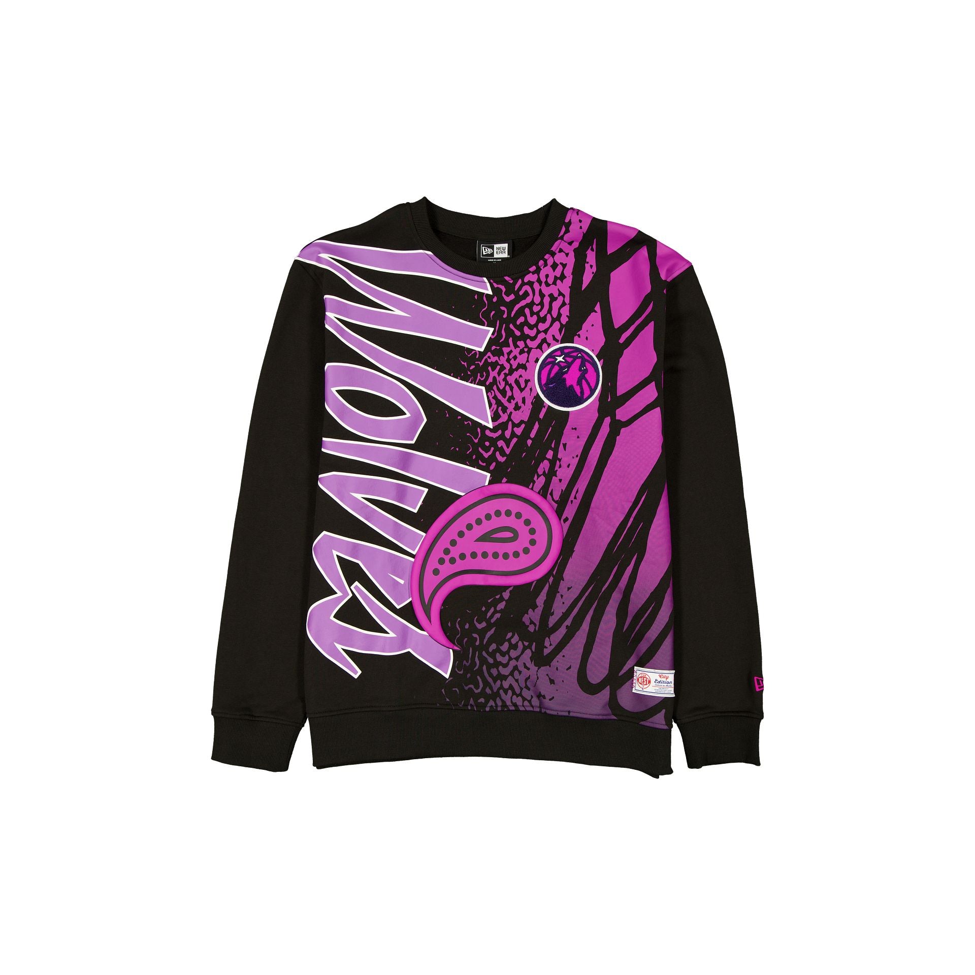 Minnesota Timberwolves 2025 City Edition Black Crewneck