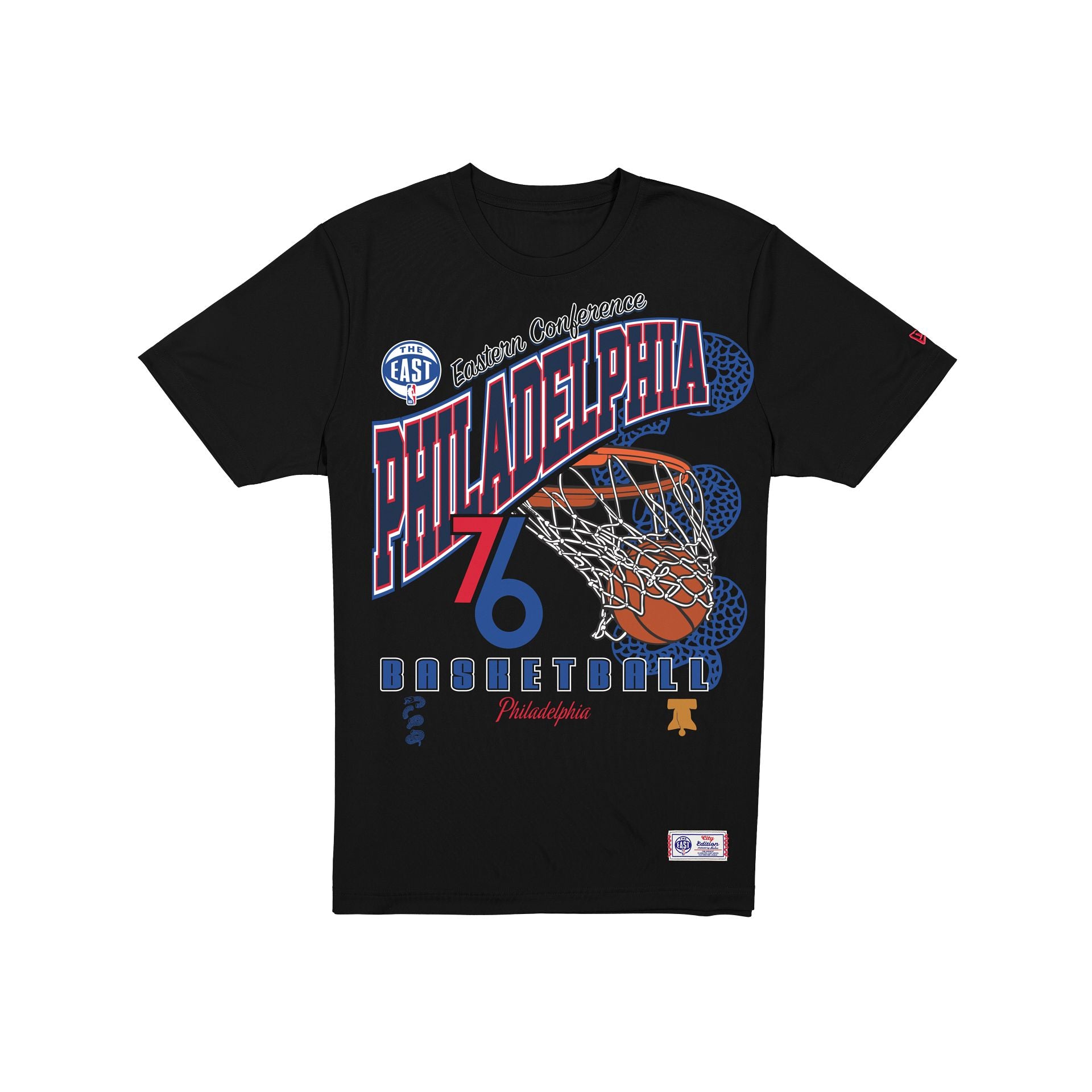 Philadelphia 76Ers 2025 City Edition Black T-Shirt