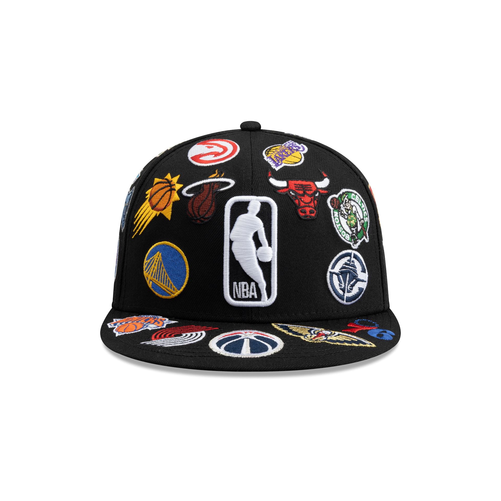 Alternative view of Nba Logo Scramble 59Fifty Fitted Hat