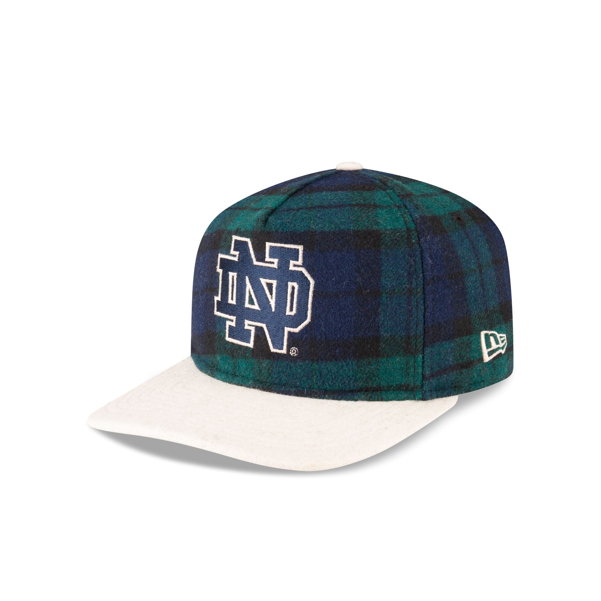 Notre Dame Fighting Irish Plaid Letterman 19Twenty Adjustable Hat - Image 3