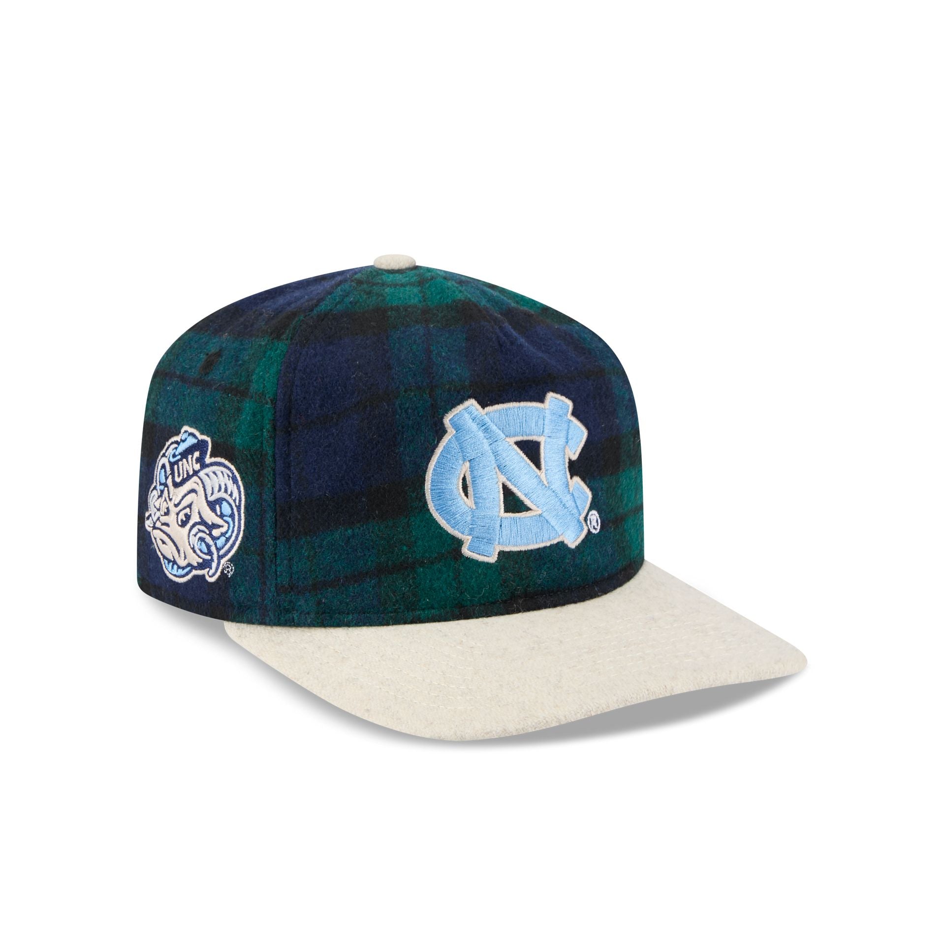 North Carolina Tar Heels Plaid Letterman 19Twenty Adjustable Hat