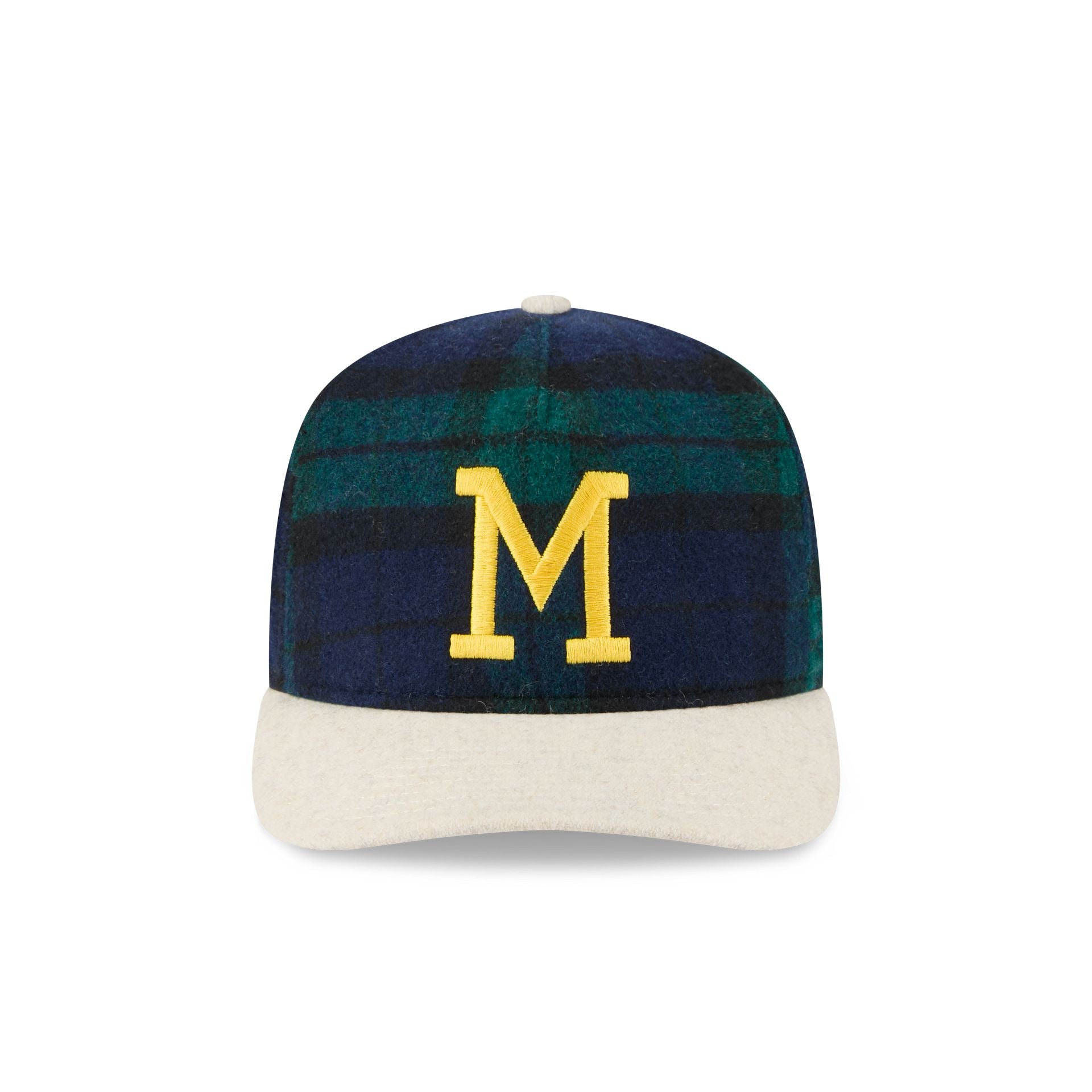 Alternative view of Milwaukee Brewers Plaid Letterman 19Twenty Adjustable Hat