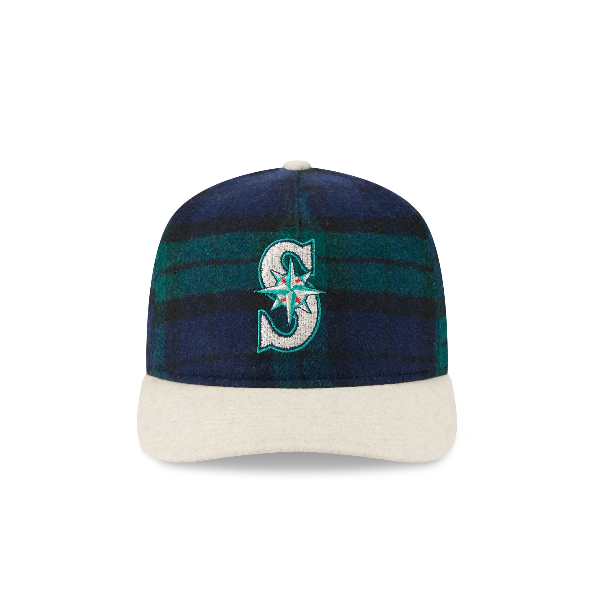 Alternative view of Seattle Mariners Plaid Letterman 19Twenty Adjustable Hat